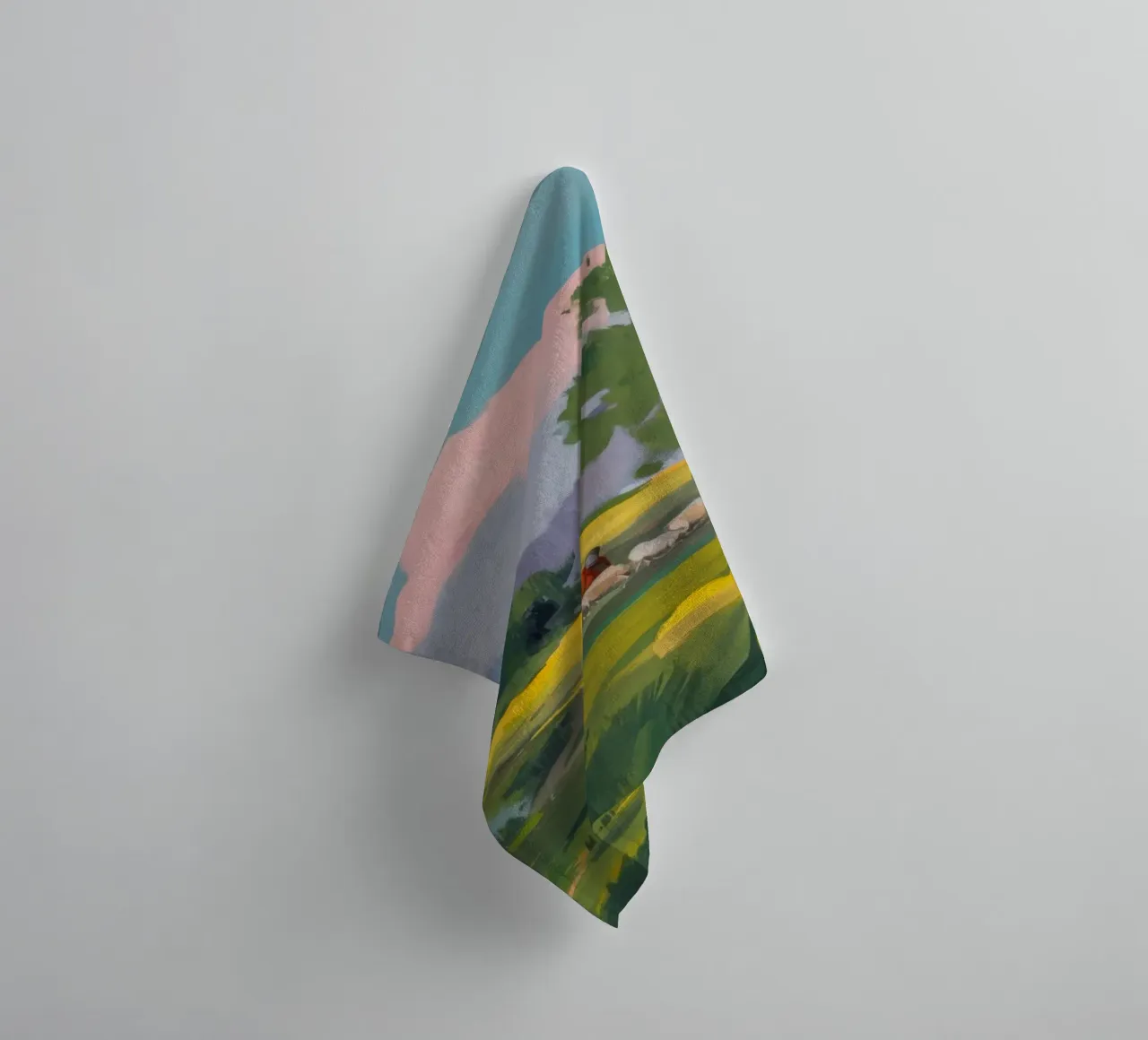 Rustige weide badhanddoek van Radiance Landscape