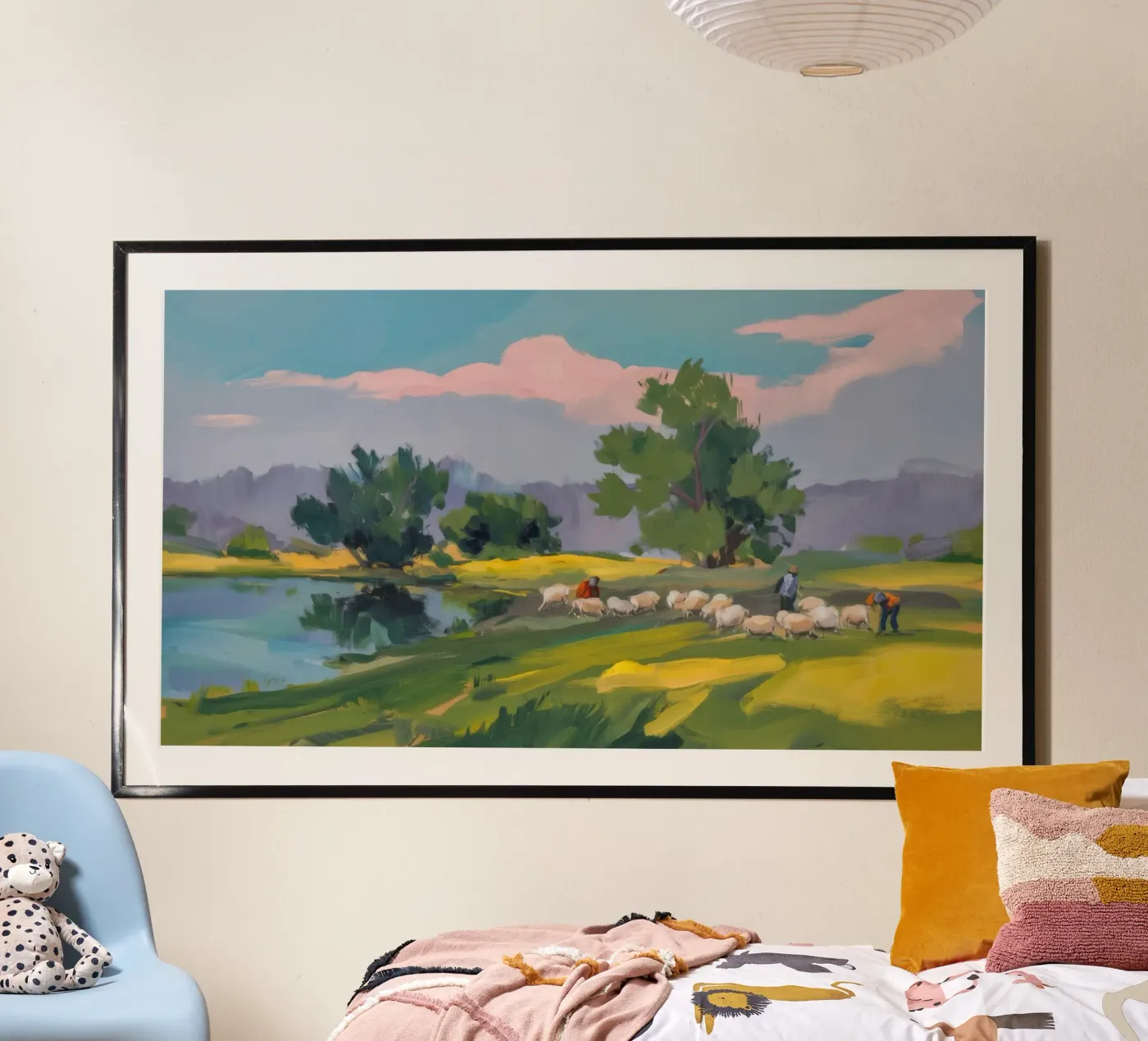 Lakeside Meadow Calm Poster von Radiance Landscape