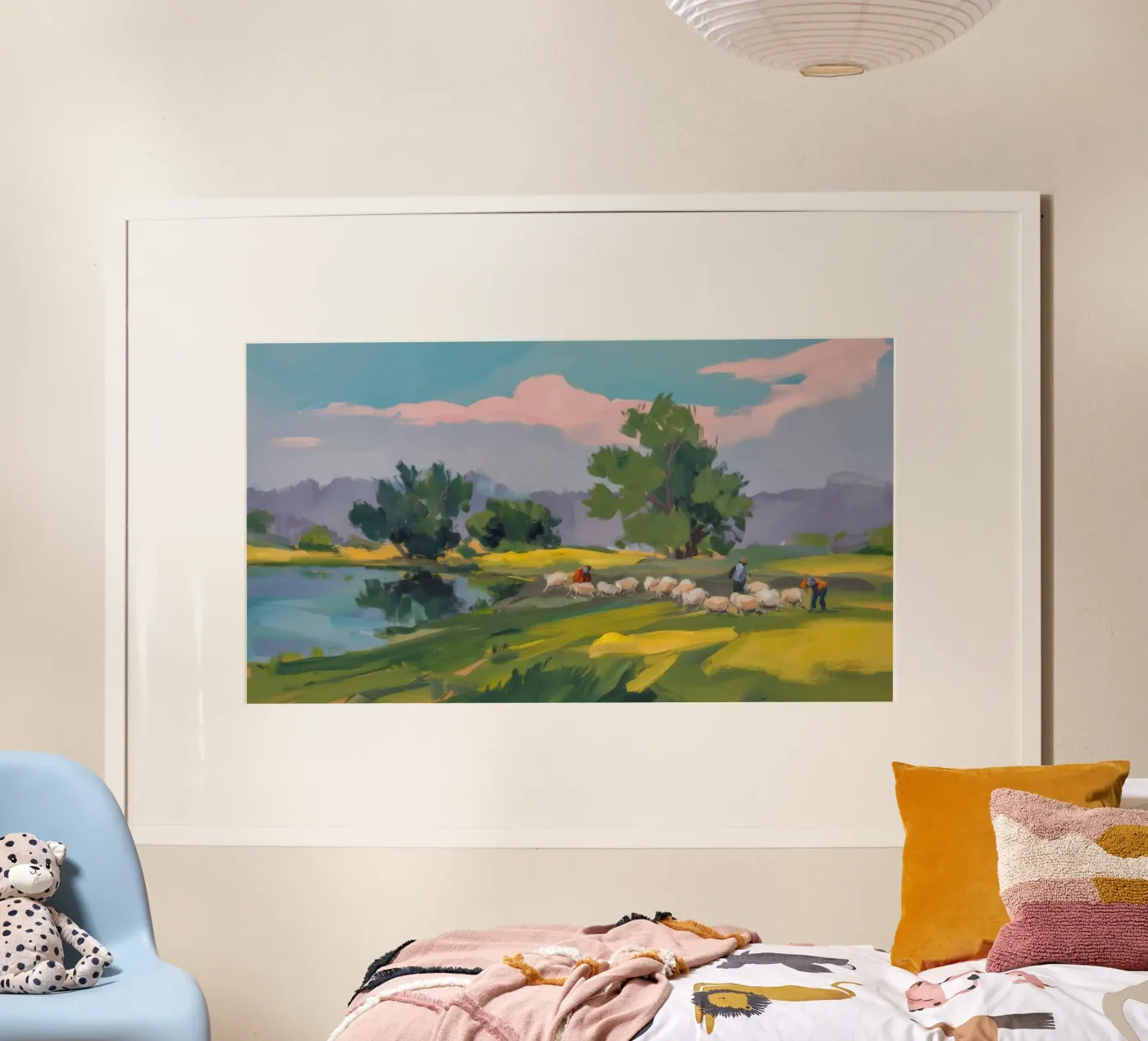 Lakeside Meadow Calm Poster von Radiance Landscape