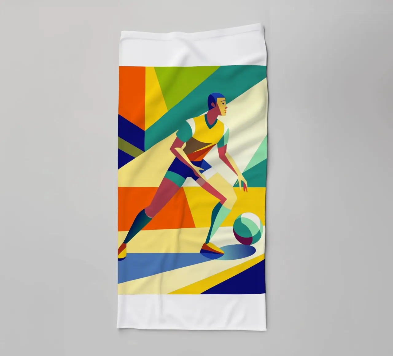 soccer ball sport vector imagination towel by Faiza