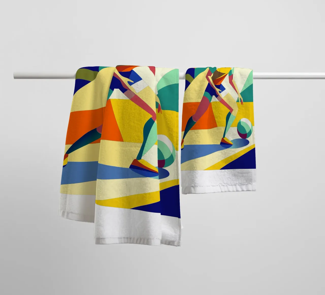 soccer ball sport vector imagination towel by Faiza