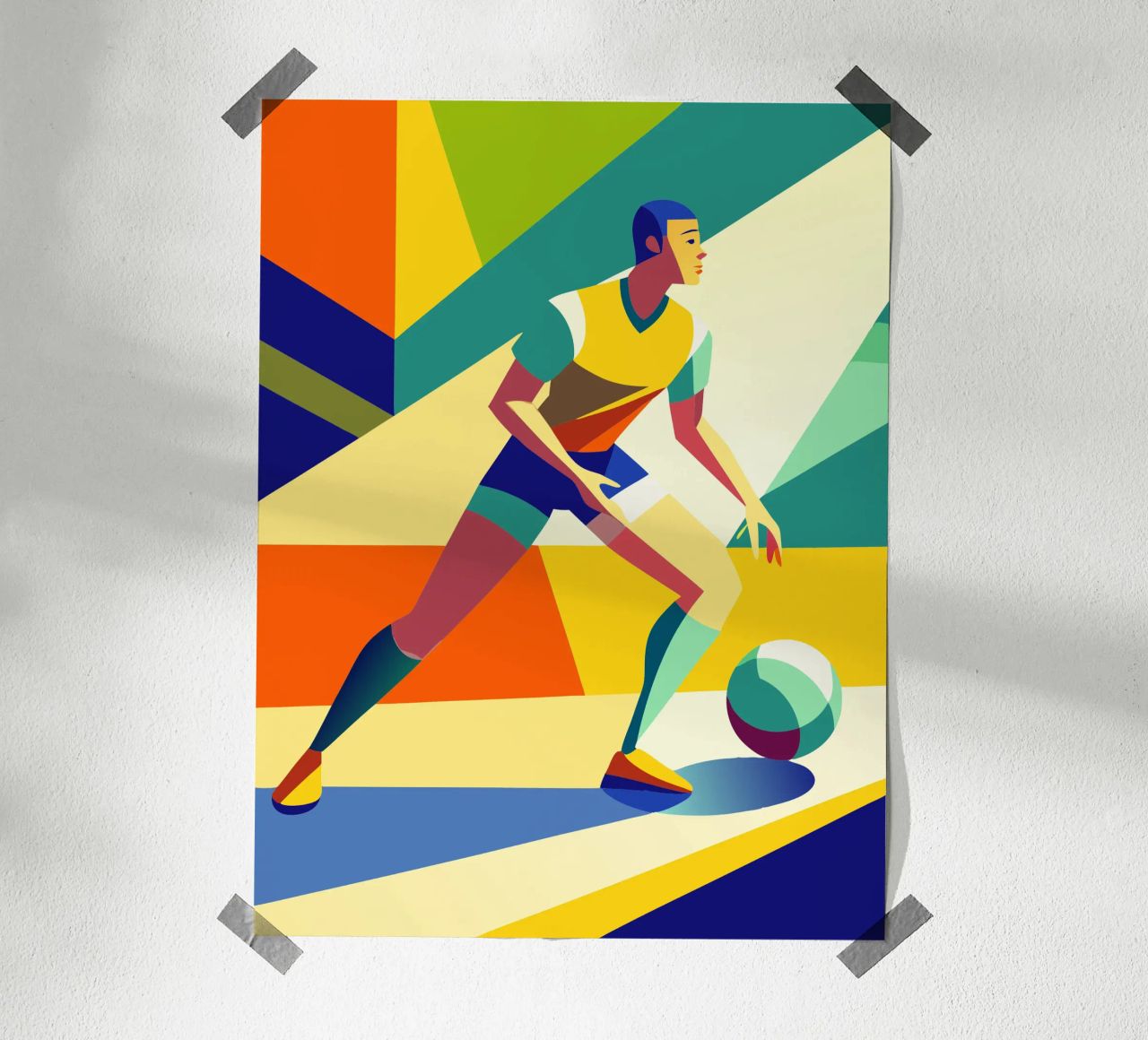 voetbal sport vector verbeelding poster van Faiza