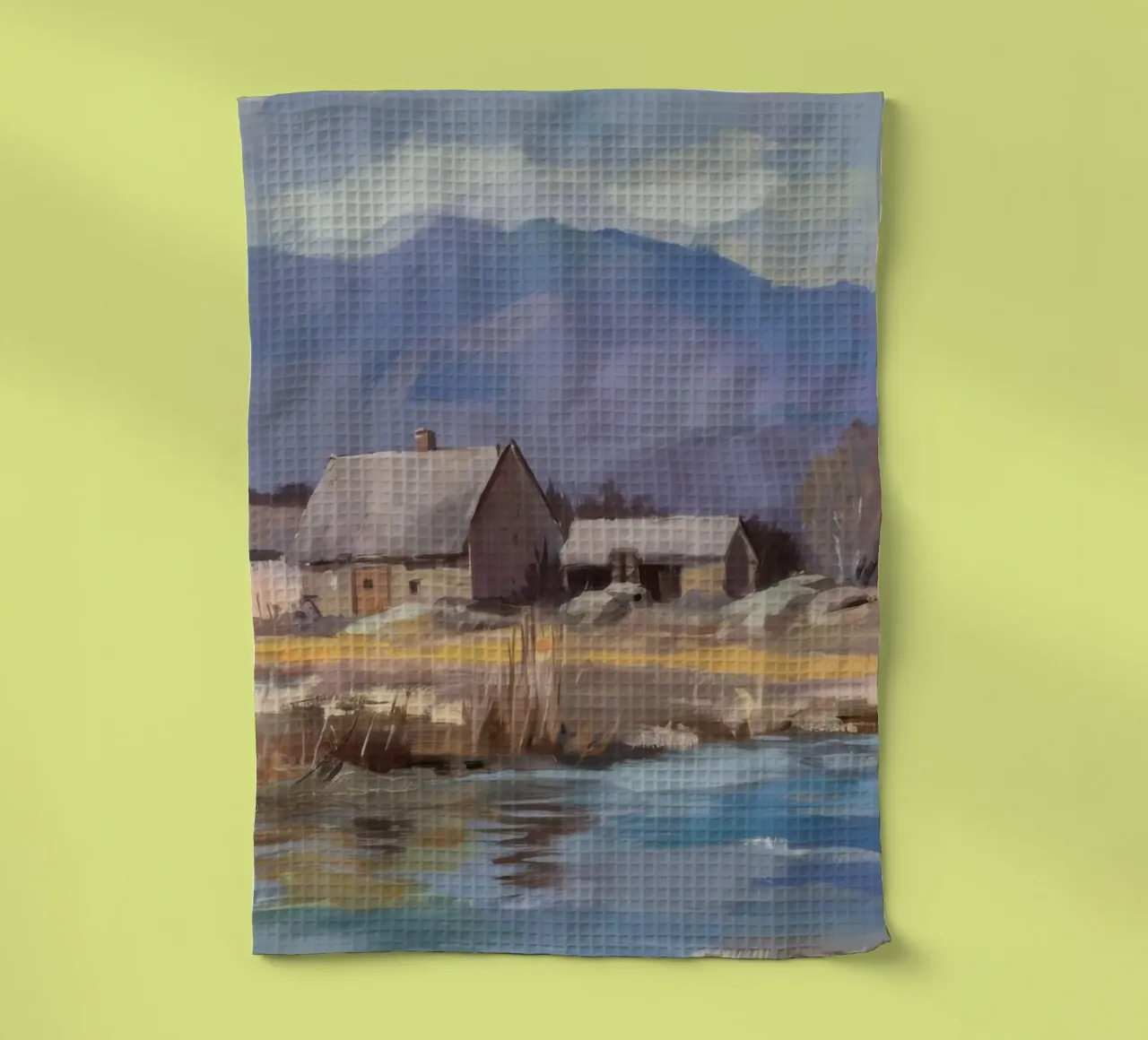 Fiume Homestead Inverno canovaccio da cucina da Radiance Landscape