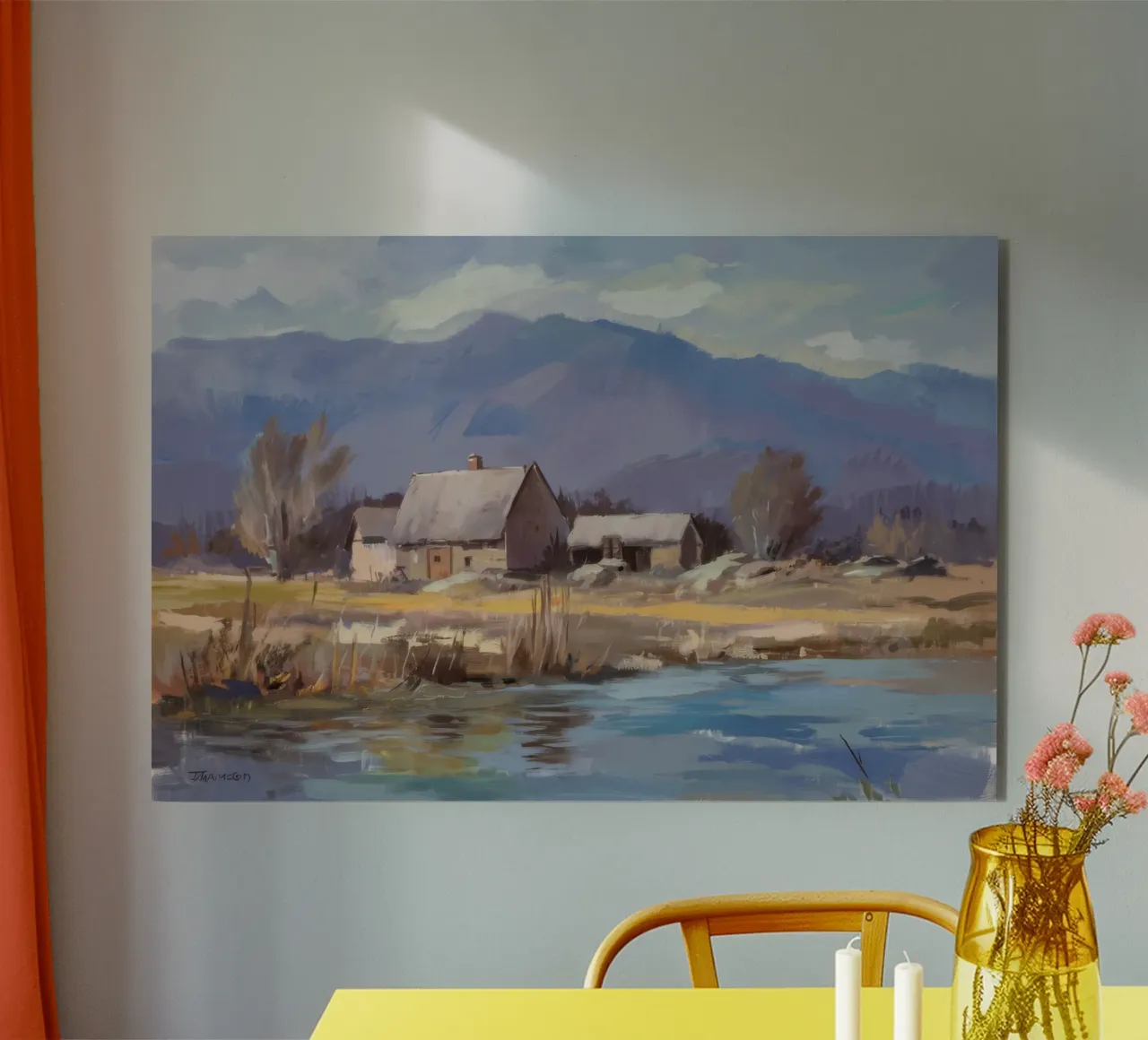 Homestead River Winter forex plate by Radiance Landscape