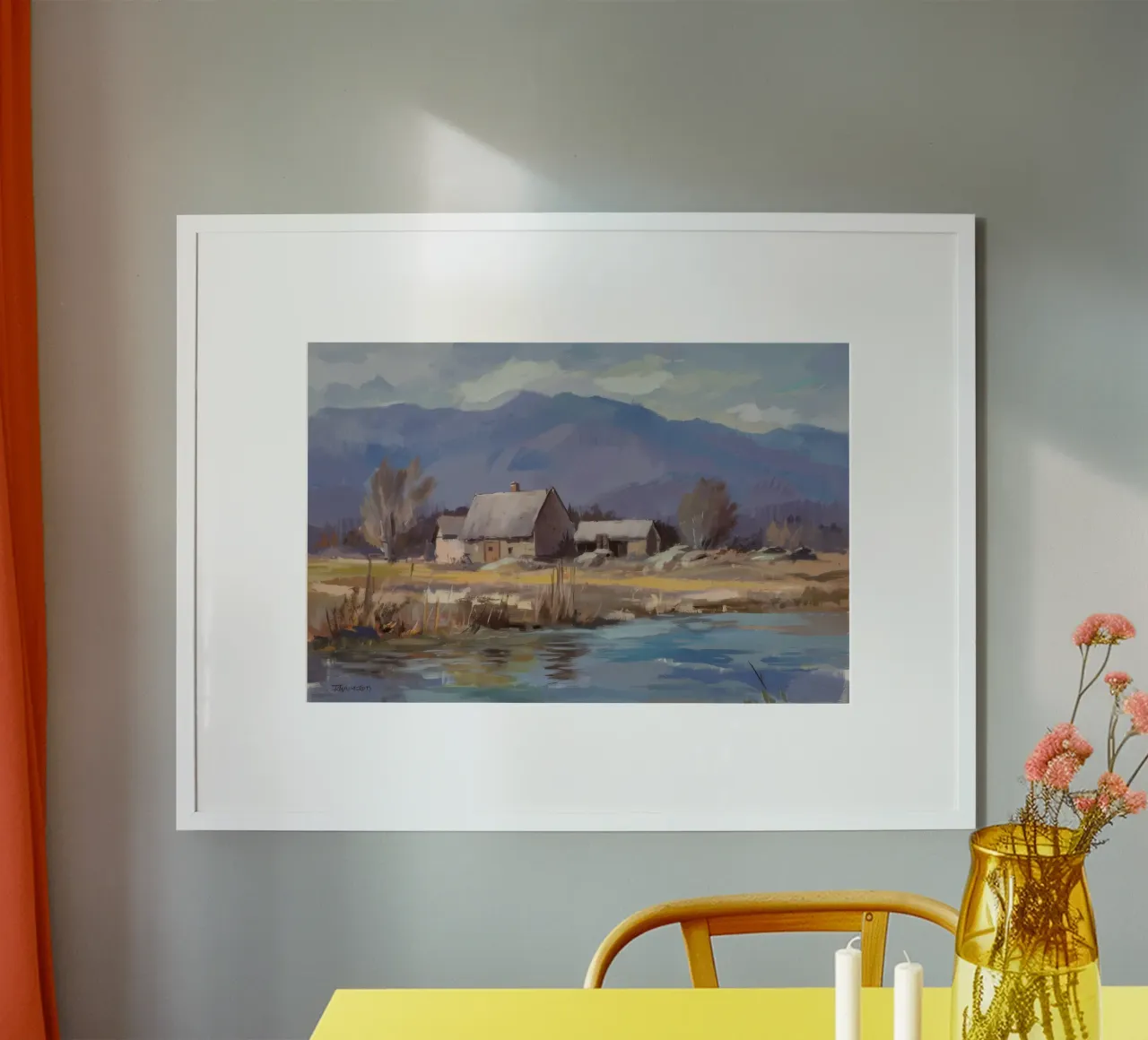 Fiume Homestead Inverno carta hahnemühle da Radiance Landscape