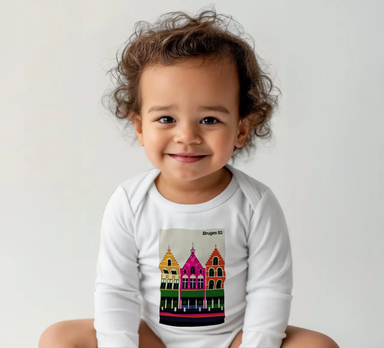 Used 83 long-sleeve baby romper by Bo Lundberg