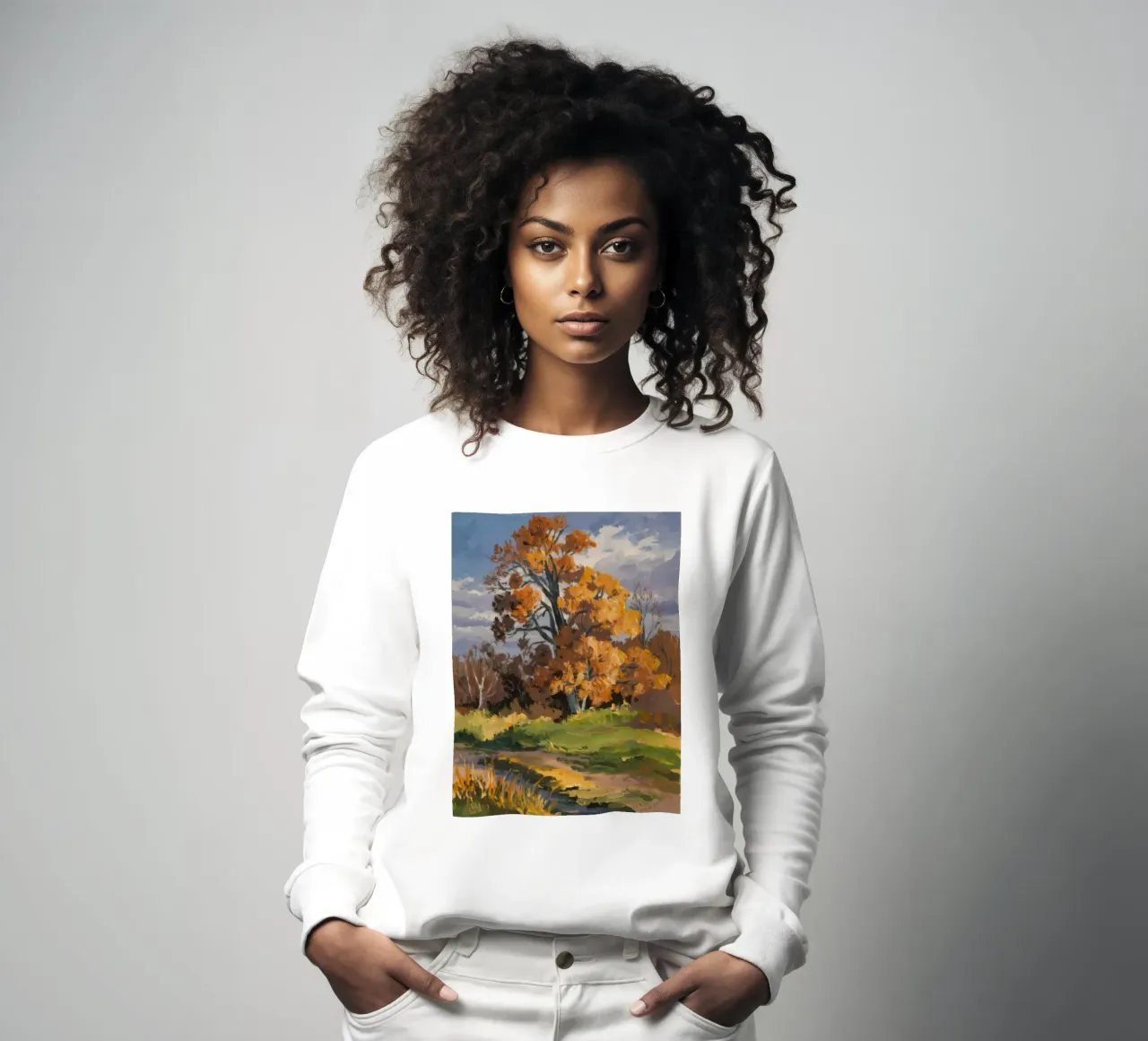 Il sentiero d'oro dell'autunno felpa da Radiance Landscape