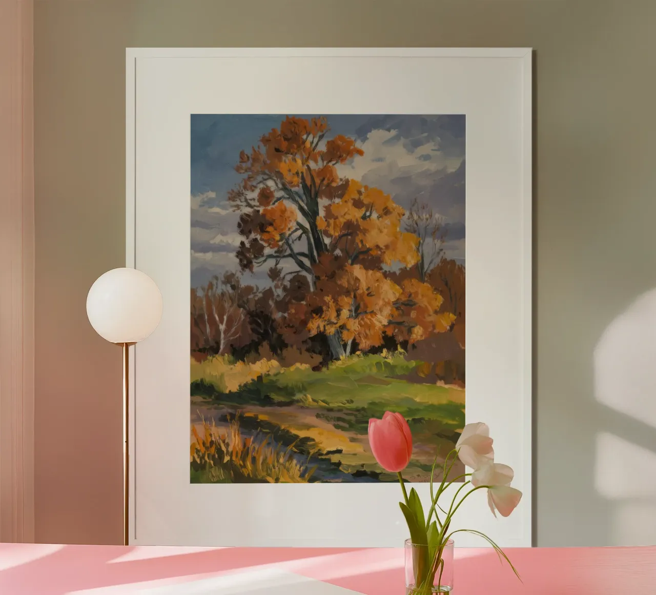 Le chemin d'or de l'automne hahnemühle de Radiance Landscape