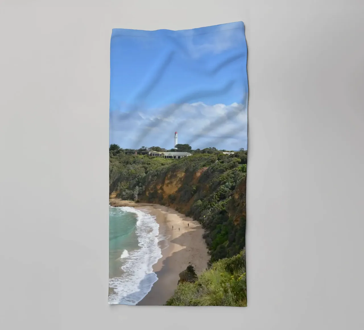 Faro di Split Point - Great Ocean Road Australia asciugamano da bagno da byrieneke