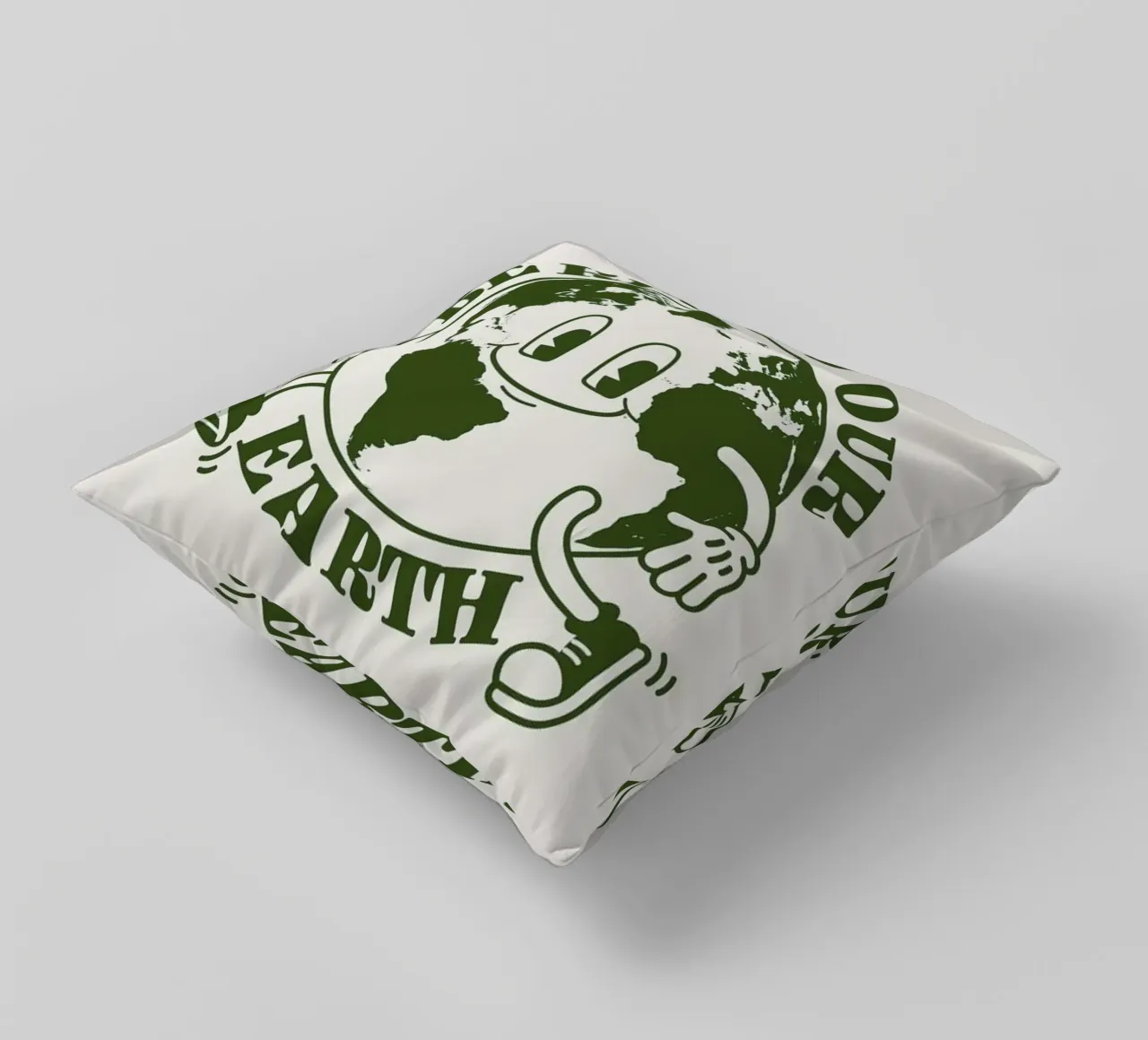 Be Kind With Our Earth Kissen von cafelab