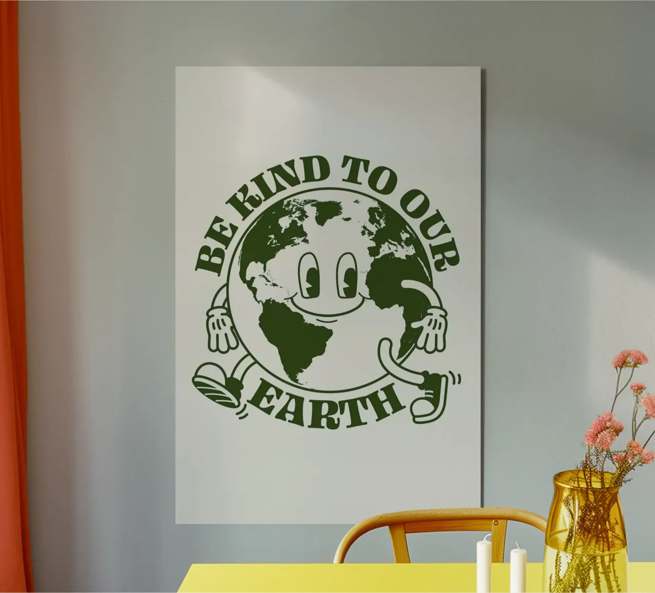 Be Kind With Our Earth alluminio dibond da cafelab