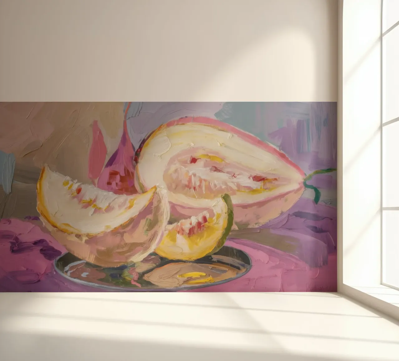 Cantaloupe's Sweet Slice photo wallpaper by Radiance Landscape