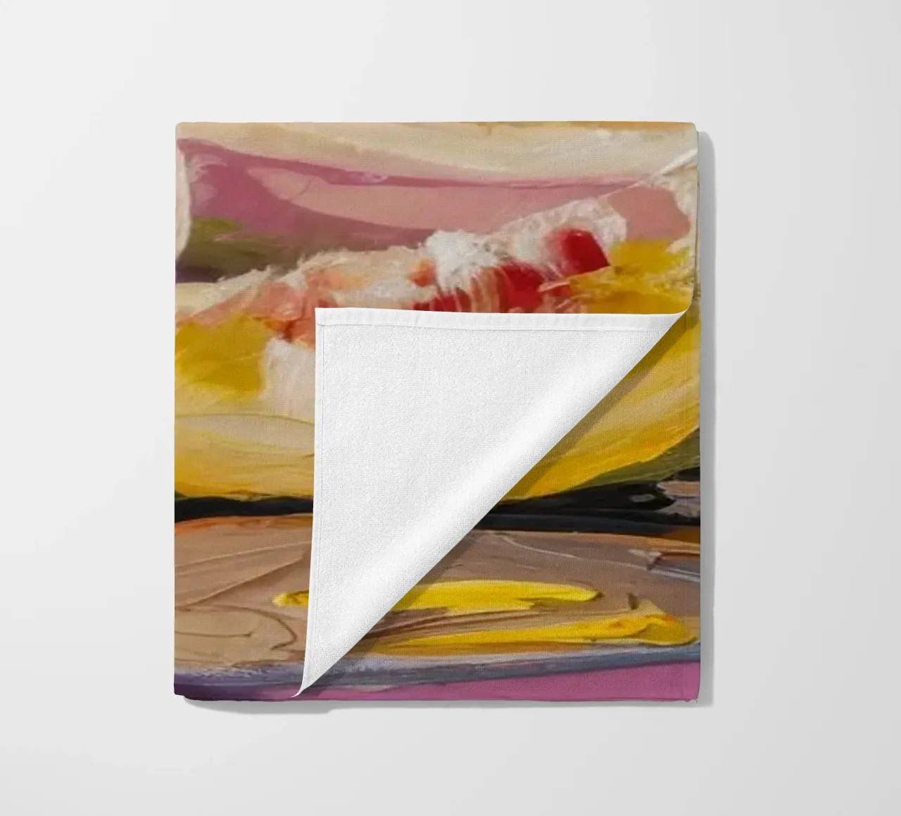 Cantaloupe's Sweet Slice beach towel by Radiance Landscape
