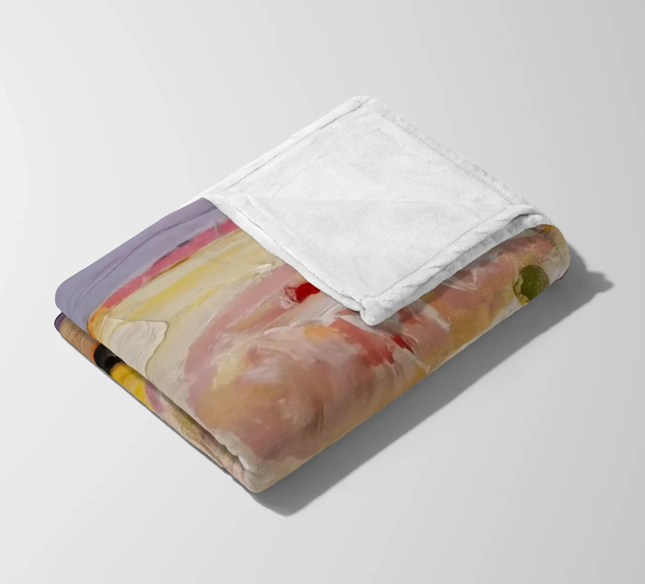 Cantaloupe's Sweet Slice fleece blanket by Radiance Landscape