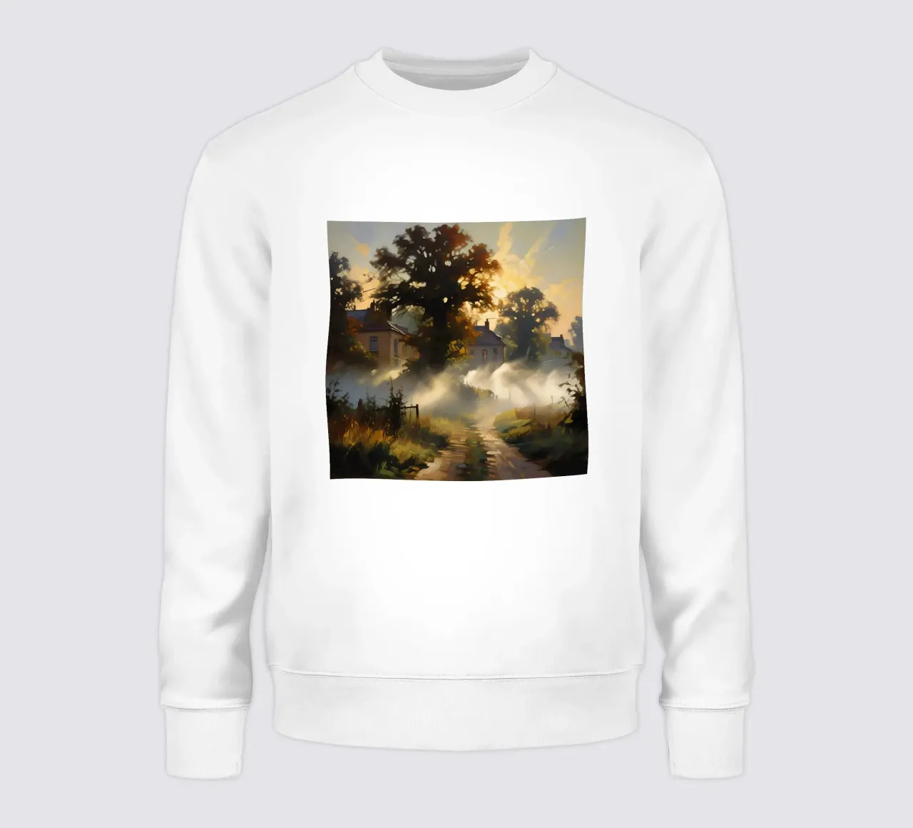 nebbia da strada di campagna felpa da Earthly Visions
