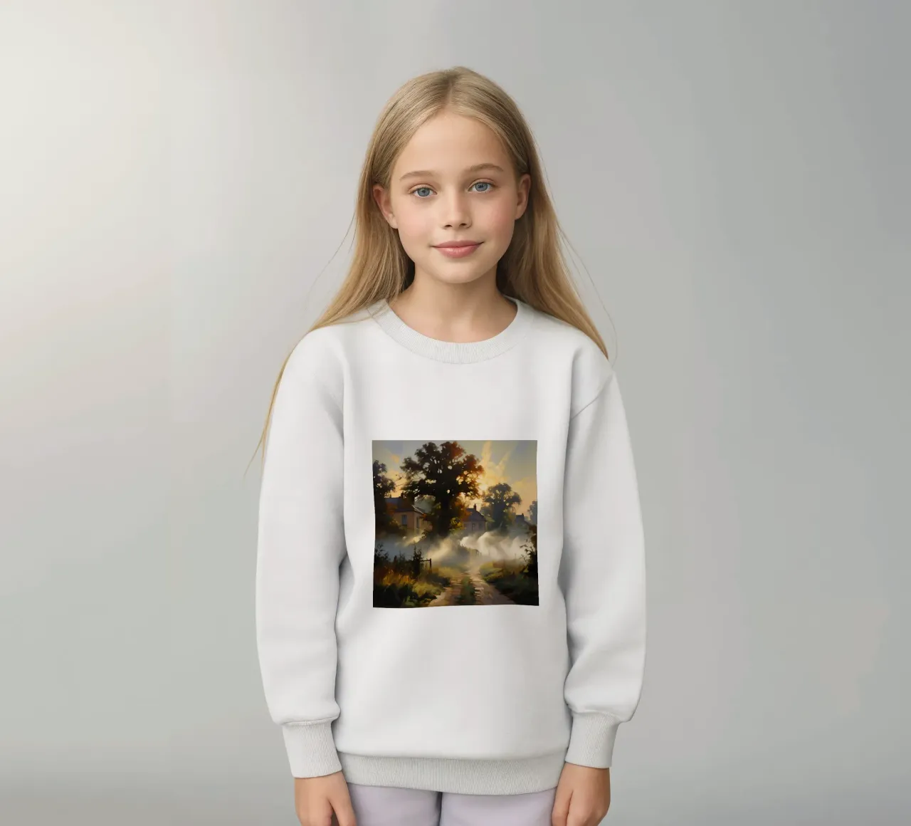 nebbia da strada di campagna felpa bambino da Earthly Visions