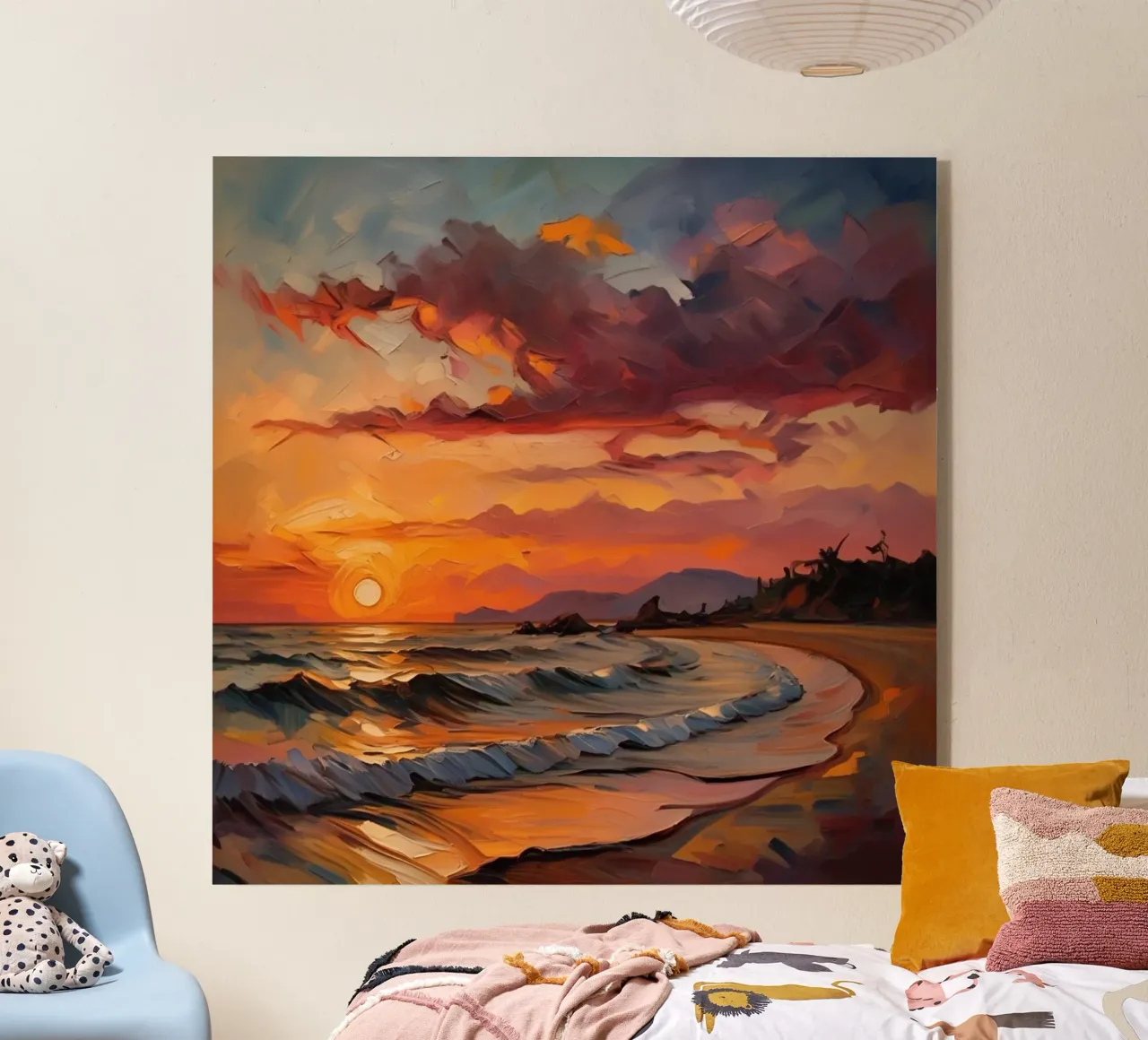 sunset ocean plexiglass da Earthly Visions