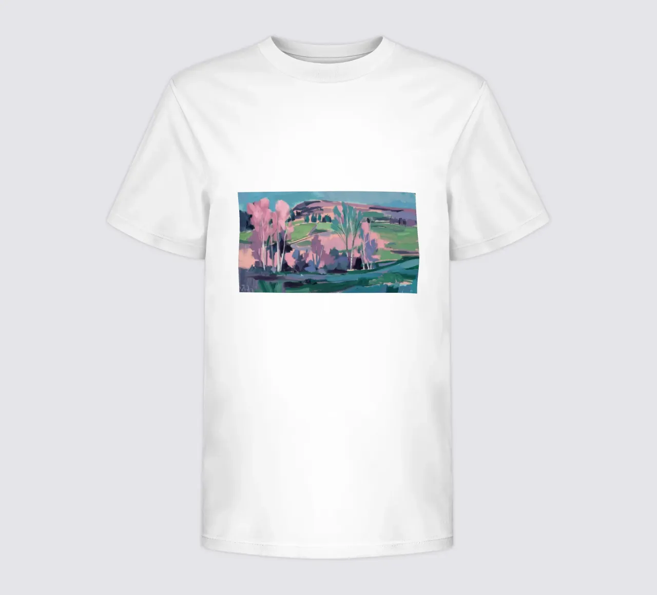 Blossom River Pastel kids t-shirt by Radiance Landscape