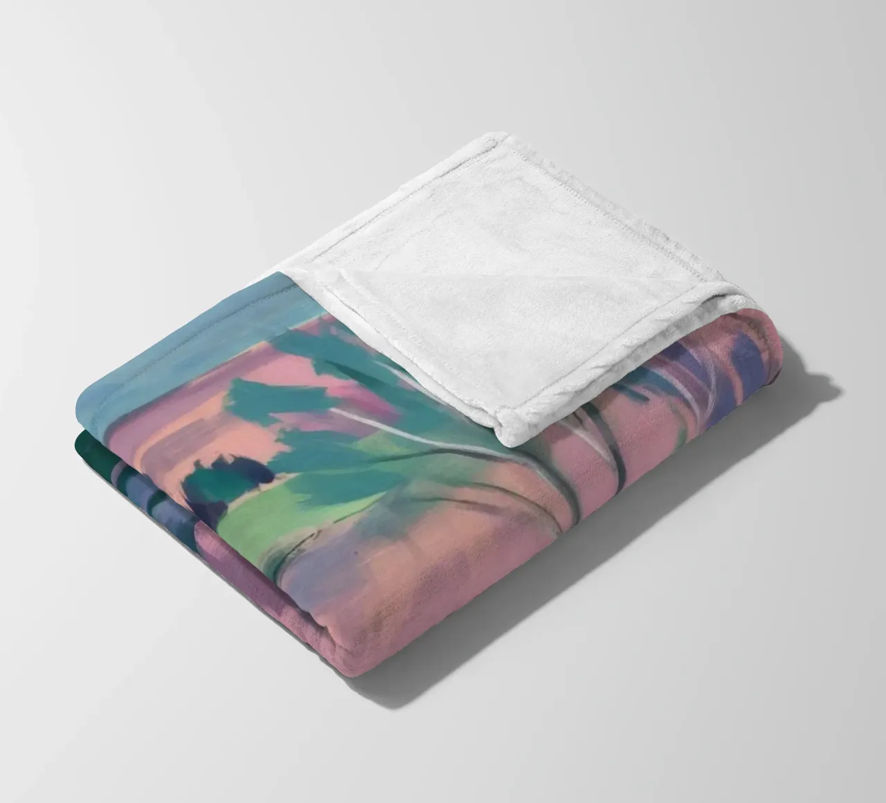 Fiume in fiore pastello coperta in pile da Radiance Landscape