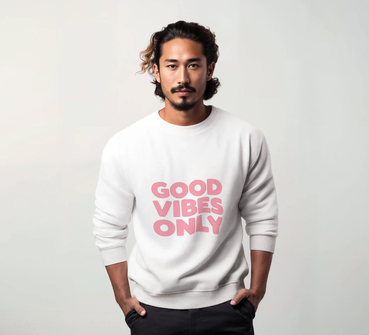 Solo buone vibrazioni felpa da THE MOTIVATED TYPE