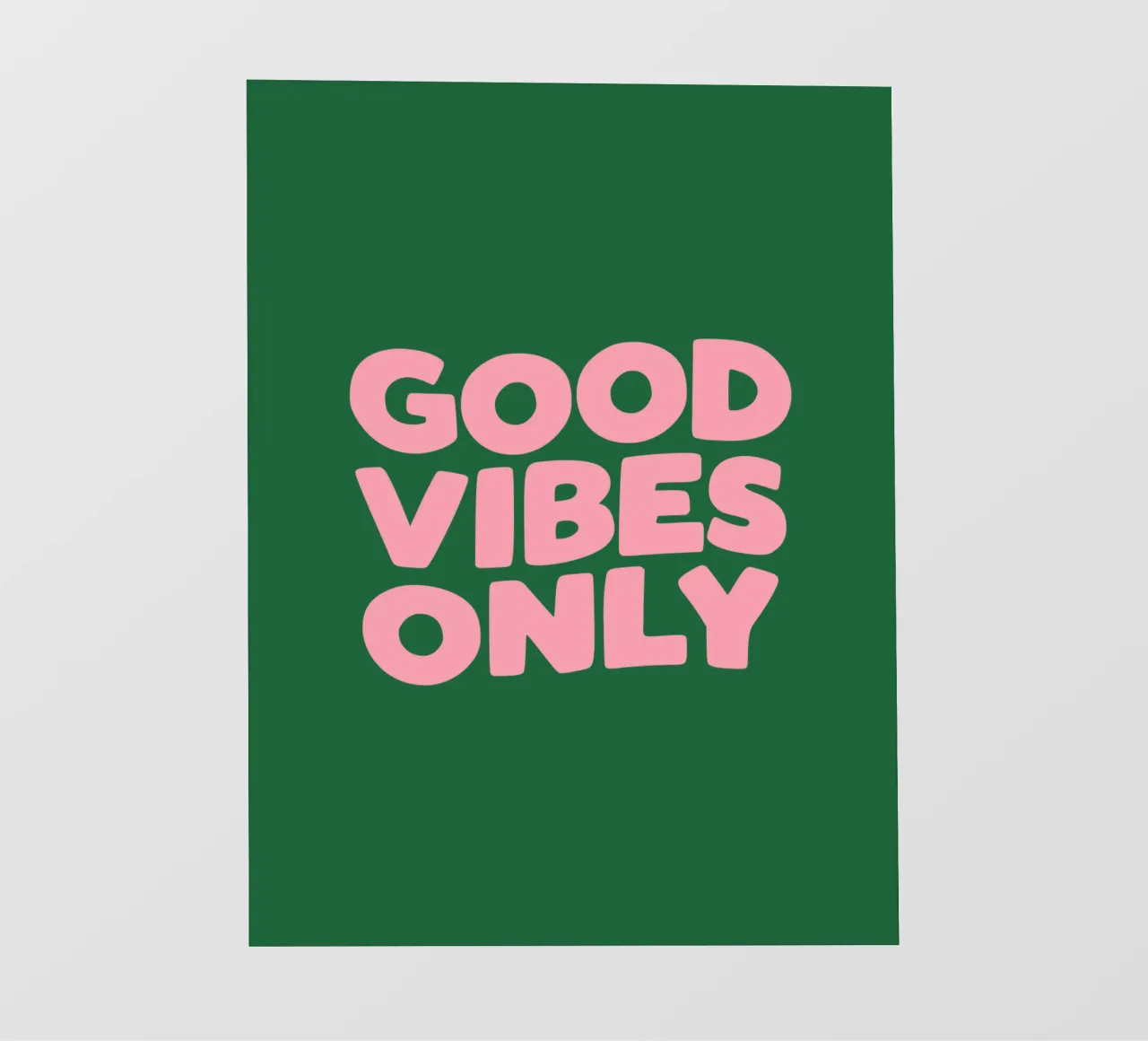 Solo buone vibrazioni telo in pvc da THE MOTIVATED TYPE