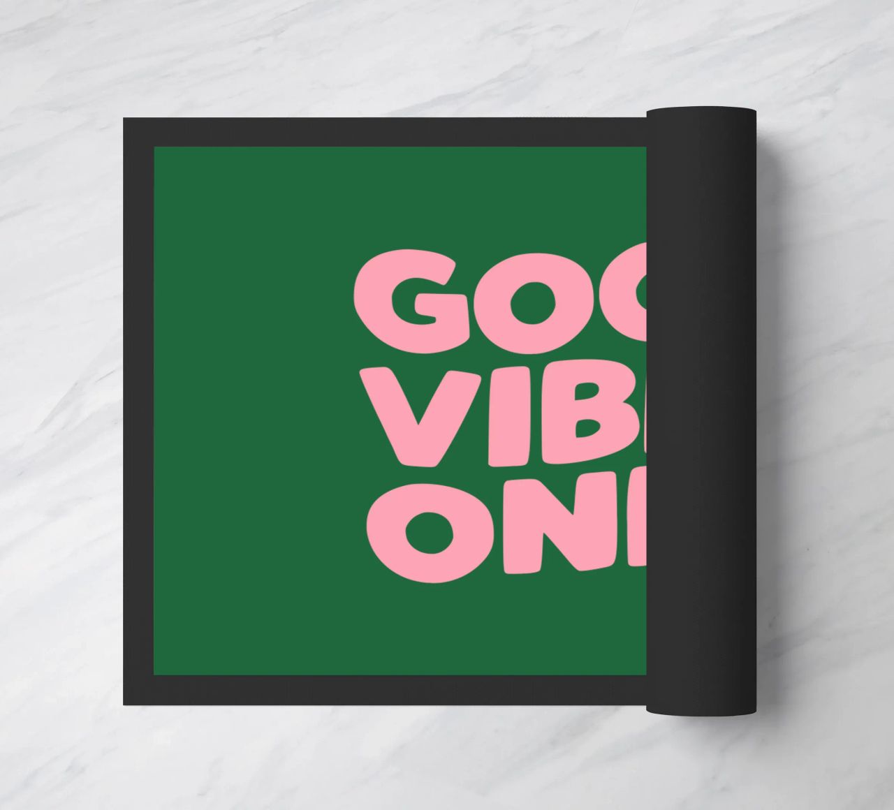 Solo buone vibrazioni zerbino da THE MOTIVATED TYPE