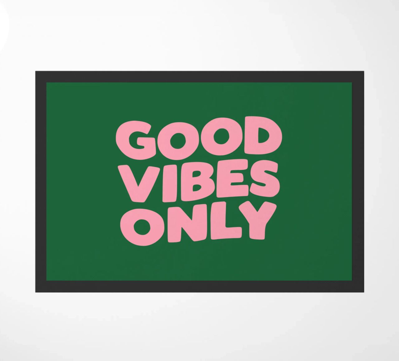 Solo buone vibrazioni zerbino da THE MOTIVATED TYPE