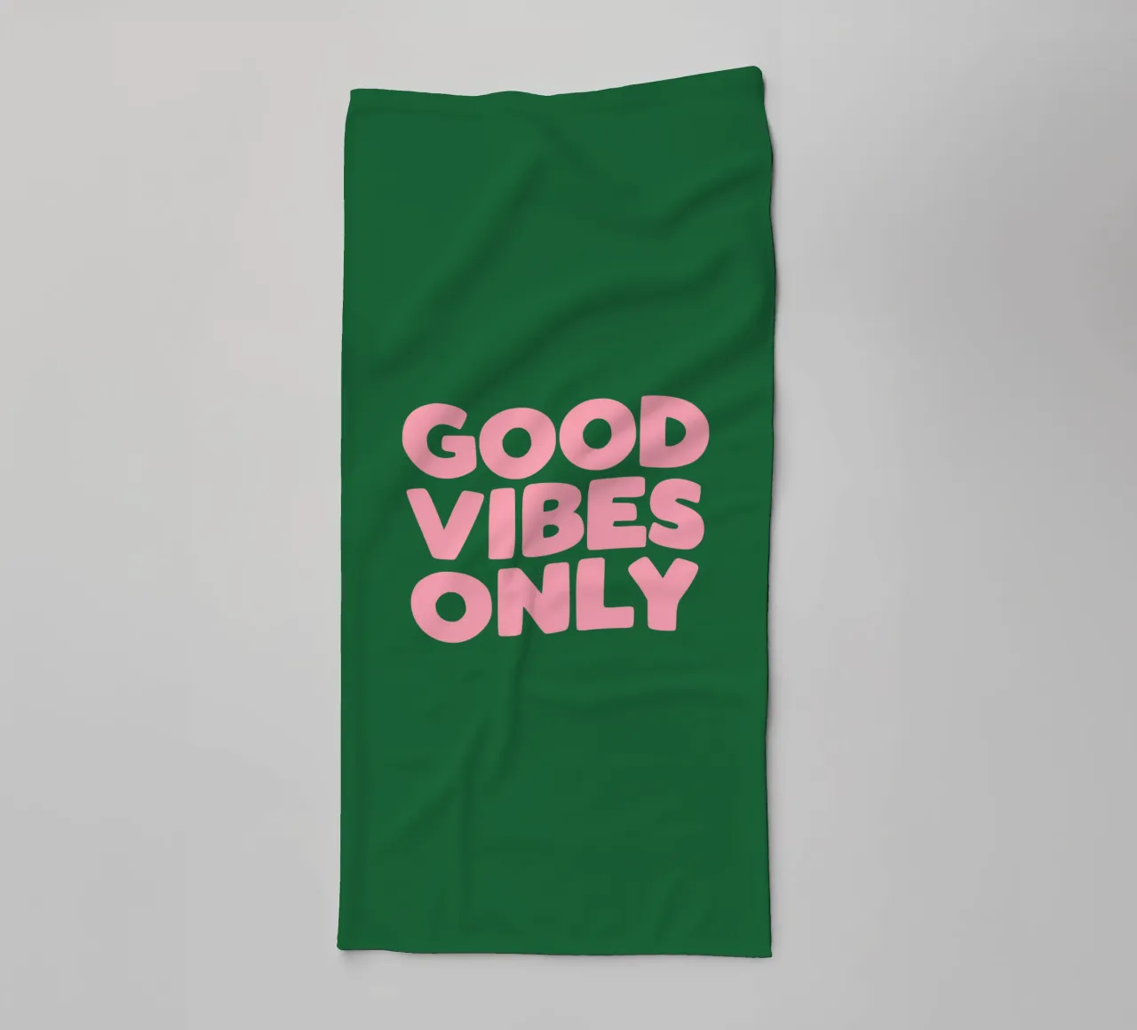 Good Vibes Only towel by THE MOTIVATED TYPE