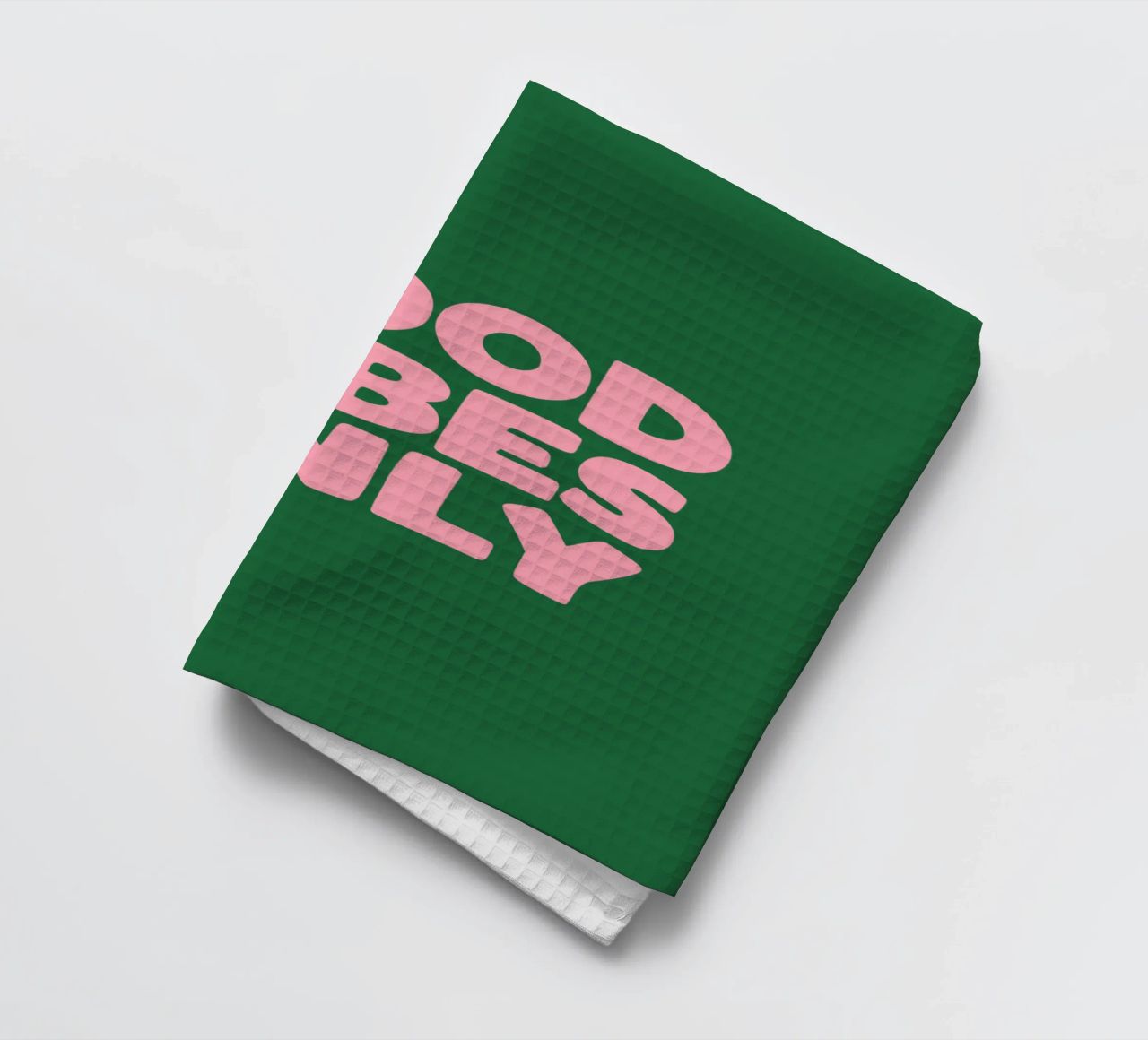 Solo buone vibrazioni canovaccio da cucina da THE MOTIVATED TYPE