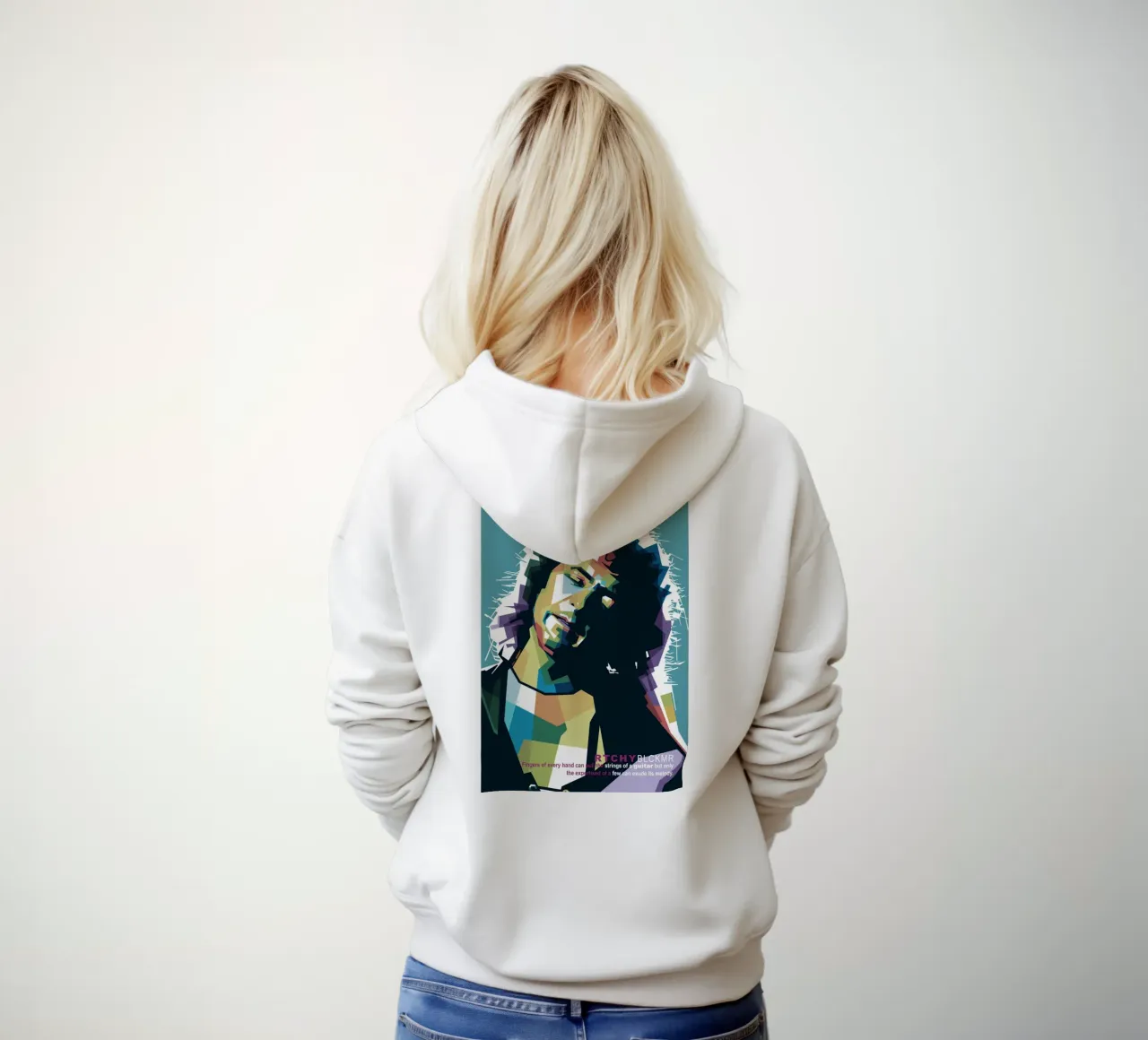 Ritchie Blackmore Pop Art | WPAP felpa con cappuccio da Alkahfsmart