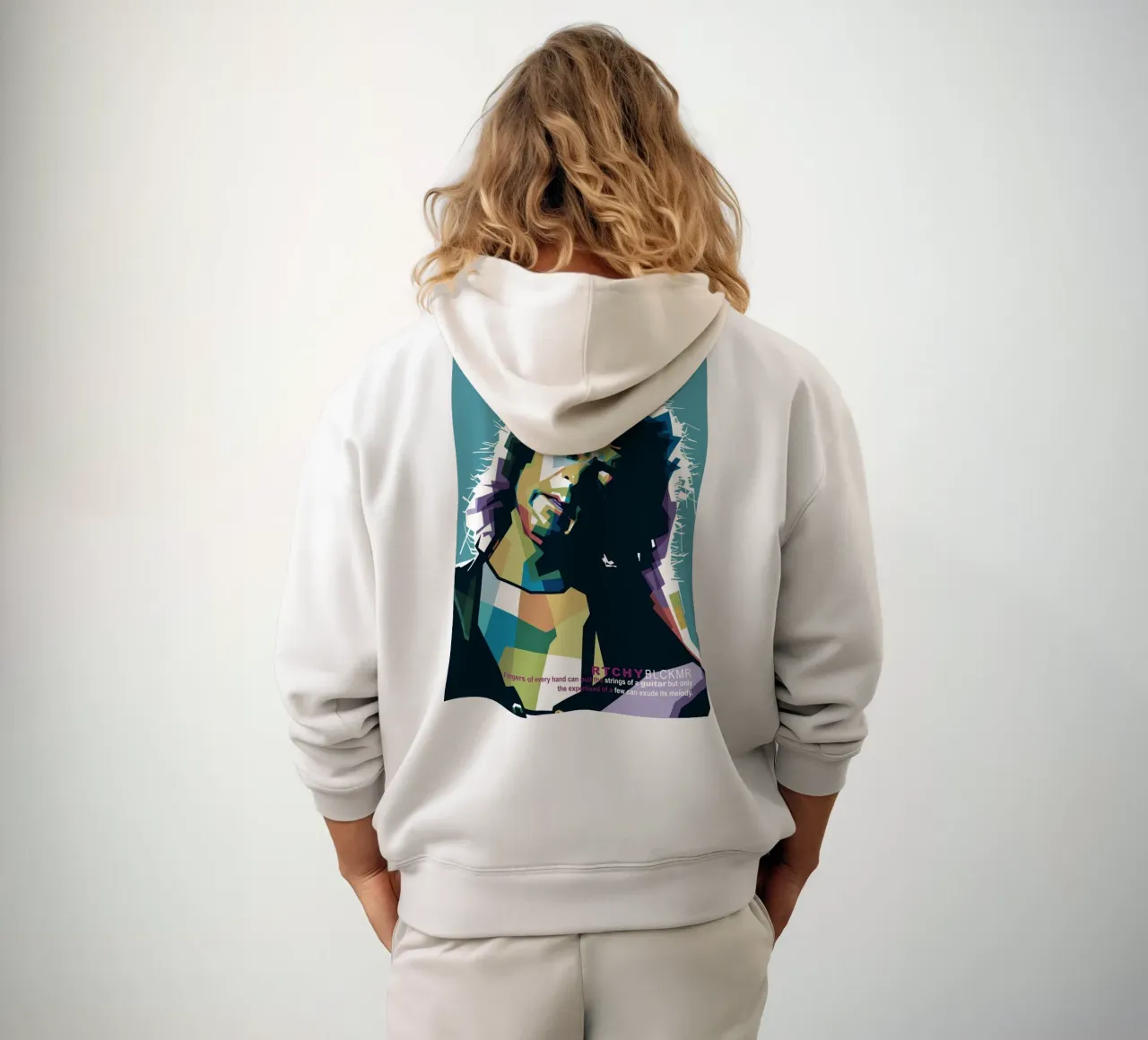 Ritchie Blackmore Pop Art | WPAP felpa con cappuccio da Alkahfsmart