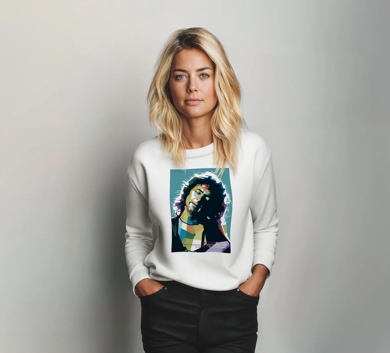 Ritchie Blackmore Pop Art | WPAP sweatshirt van Alkahfsmart