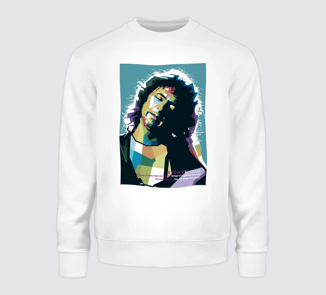 Ritchie Blackmore Pop Art | WPAP sweatshirt van Alkahfsmart