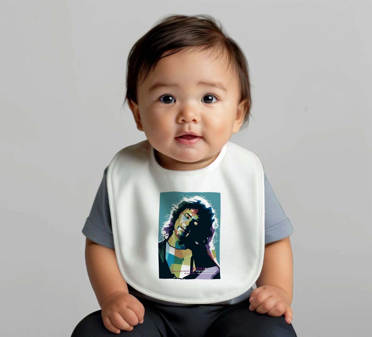 Ritchie Blackmore Pop Art | WPAP bavaglino da Alkahfsmart