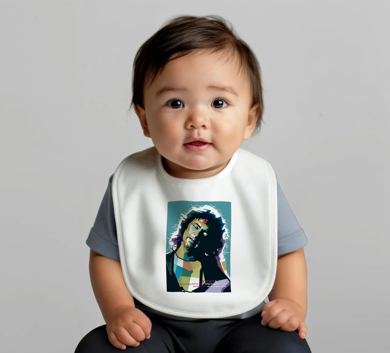 Ritchie Blackmore Pop Art | WPAP bavaglino da Alkahfsmart