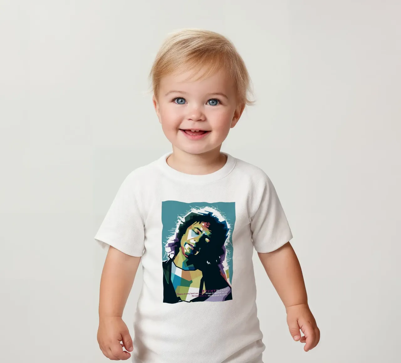 Ritchie Blackmore Pop Art | WPAP maglietta neonato da Alkahfsmart