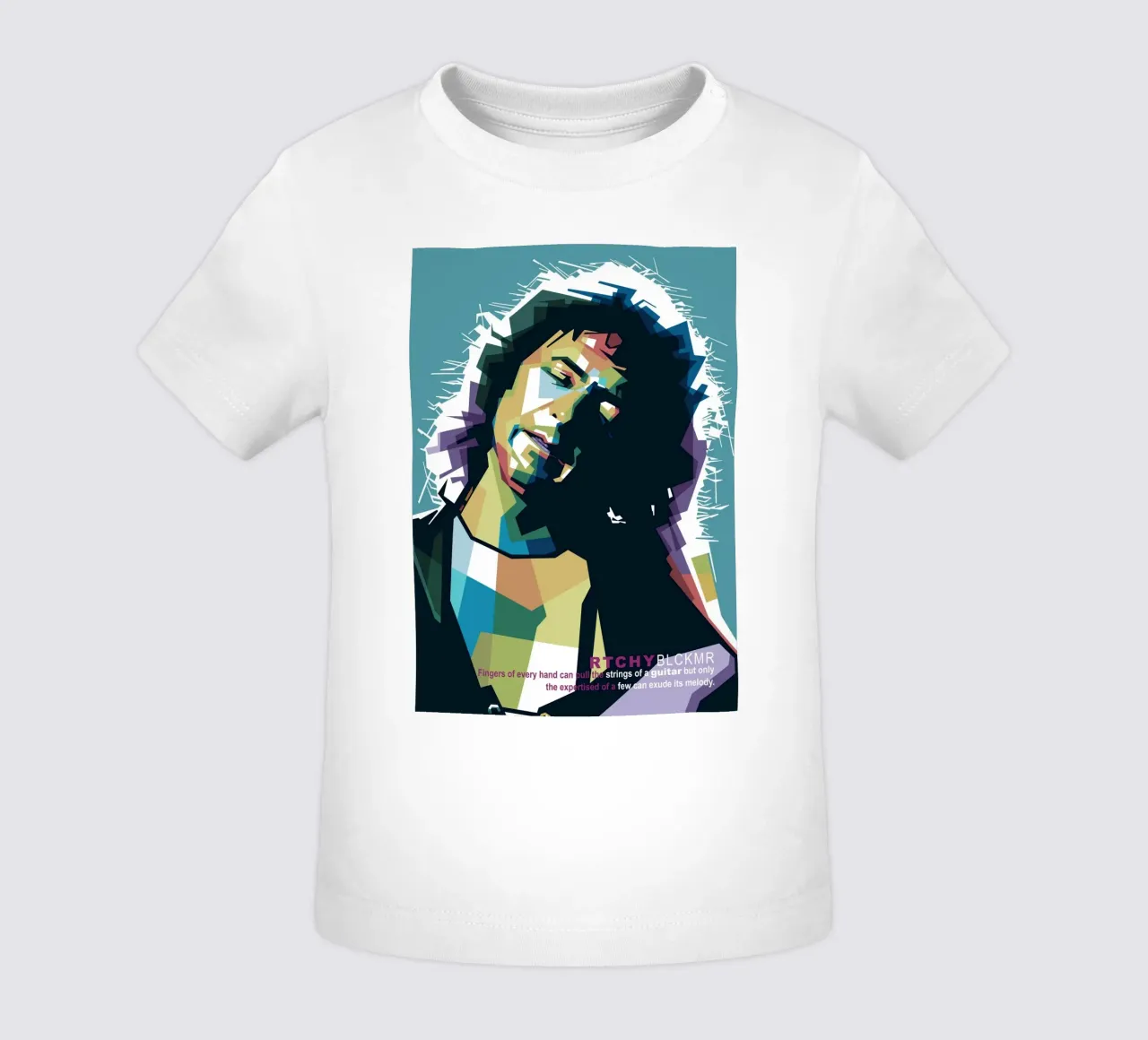 Ritchie Blackmore Pop Art | WPAP maglietta neonato da Alkahfsmart
