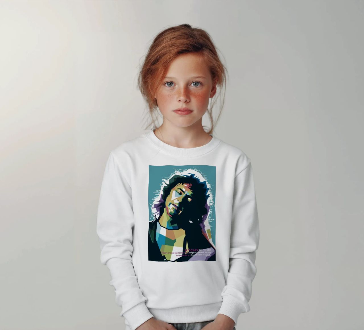 Ritchie Blackmore Pop Art | WPAP felpa bambino da Alkahfsmart