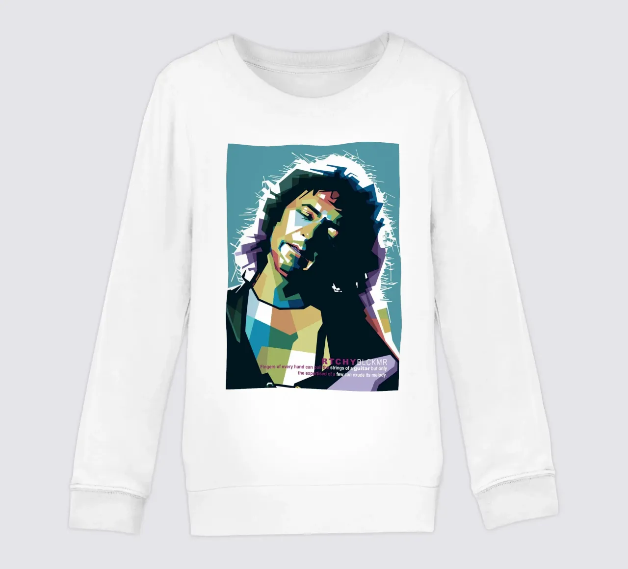 Ritchie Blackmore Pop Art | WPAP felpa bambino da Alkahfsmart
