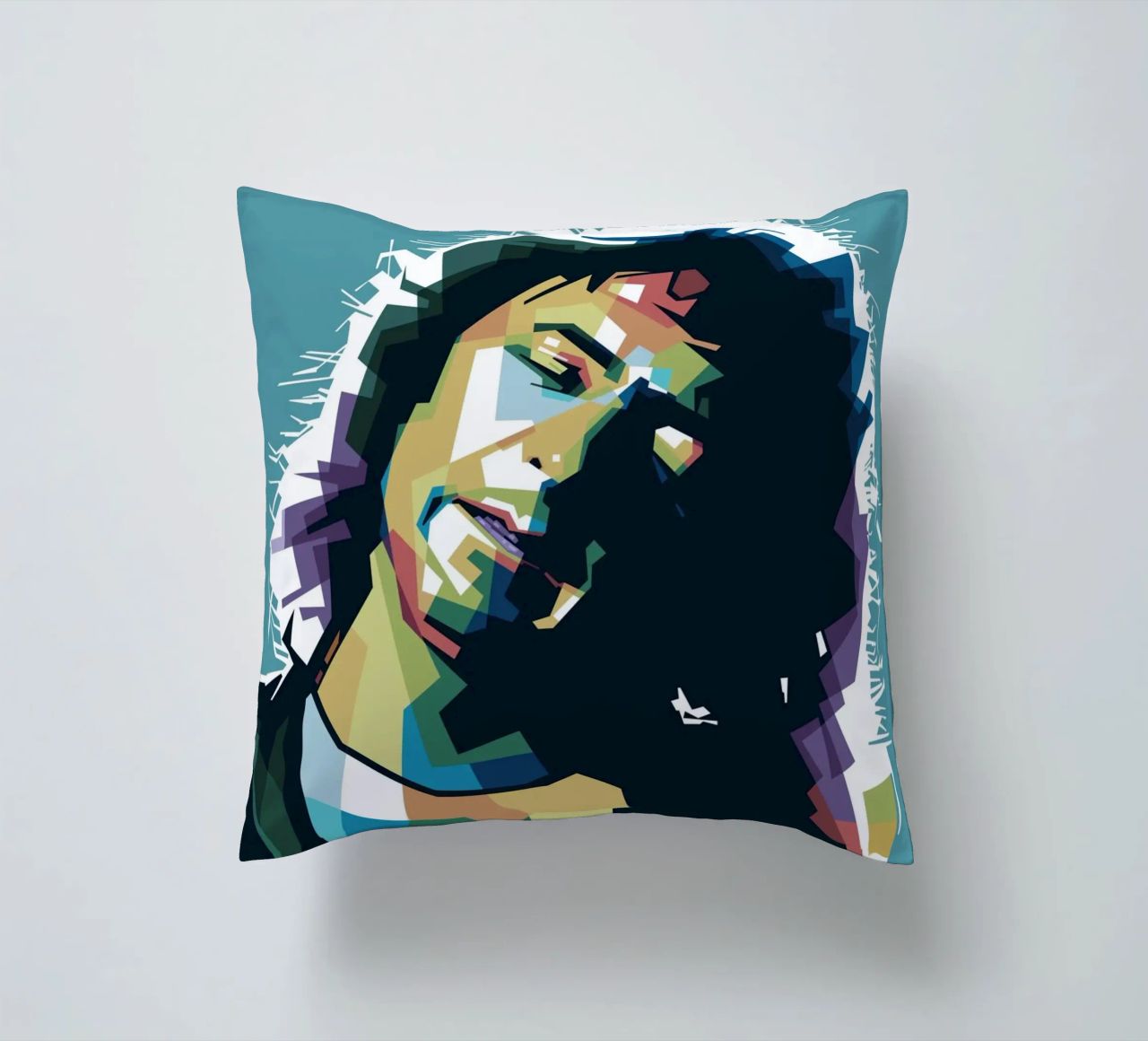 Ritchie Blackmore Pop Art | WPAP decorative cushion by Alkahfsmart