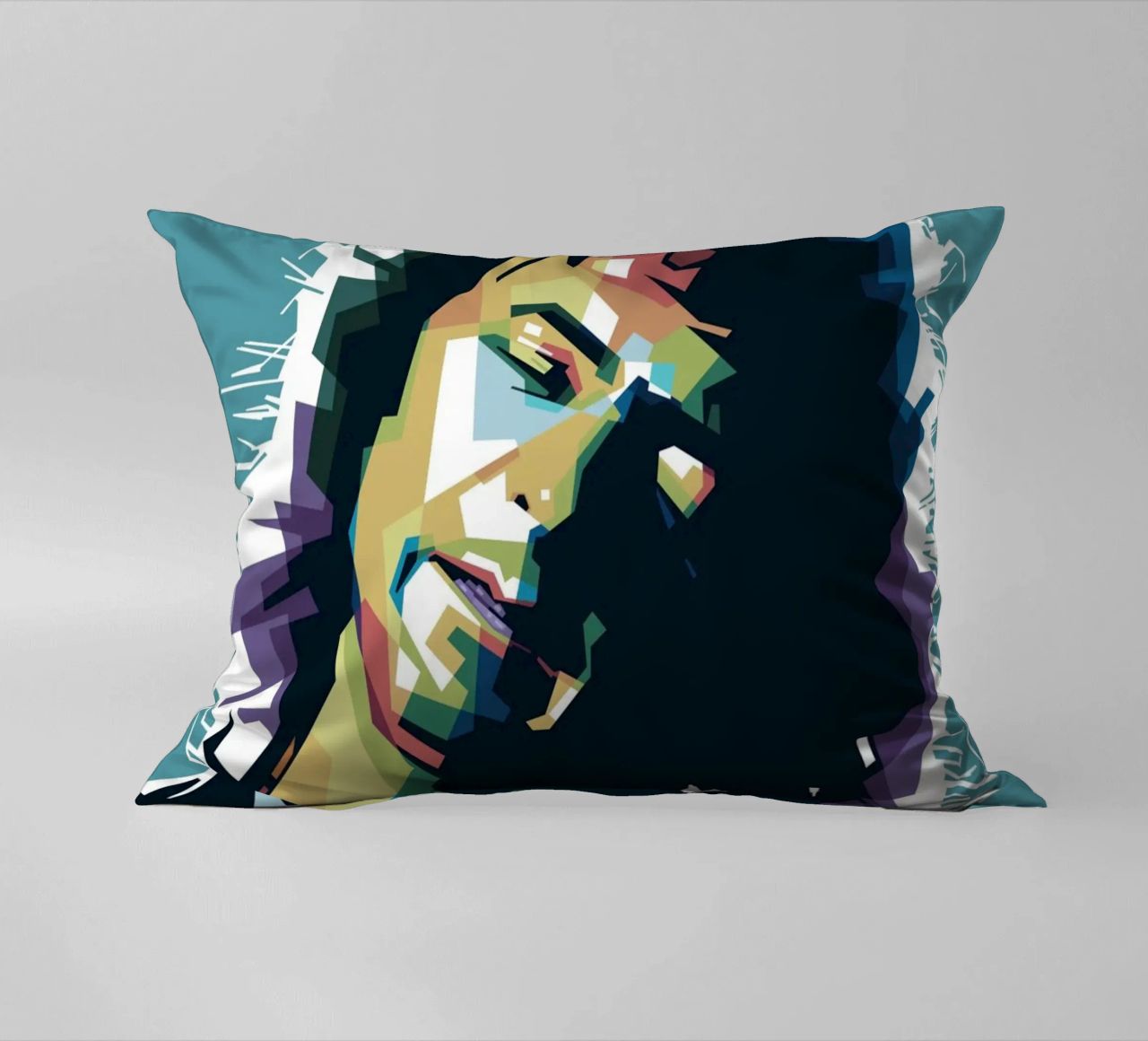 Ritchie Blackmore Pop Art | WPAP decorative cushion by Alkahfsmart