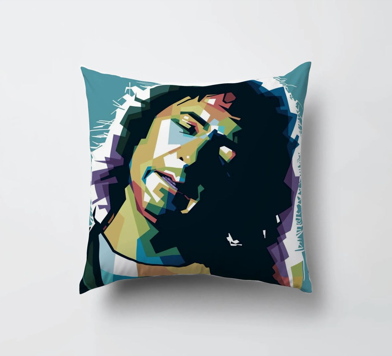 Ritchie Blackmore Pop Art | WPAP decorative cushion by Alkahfsmart
