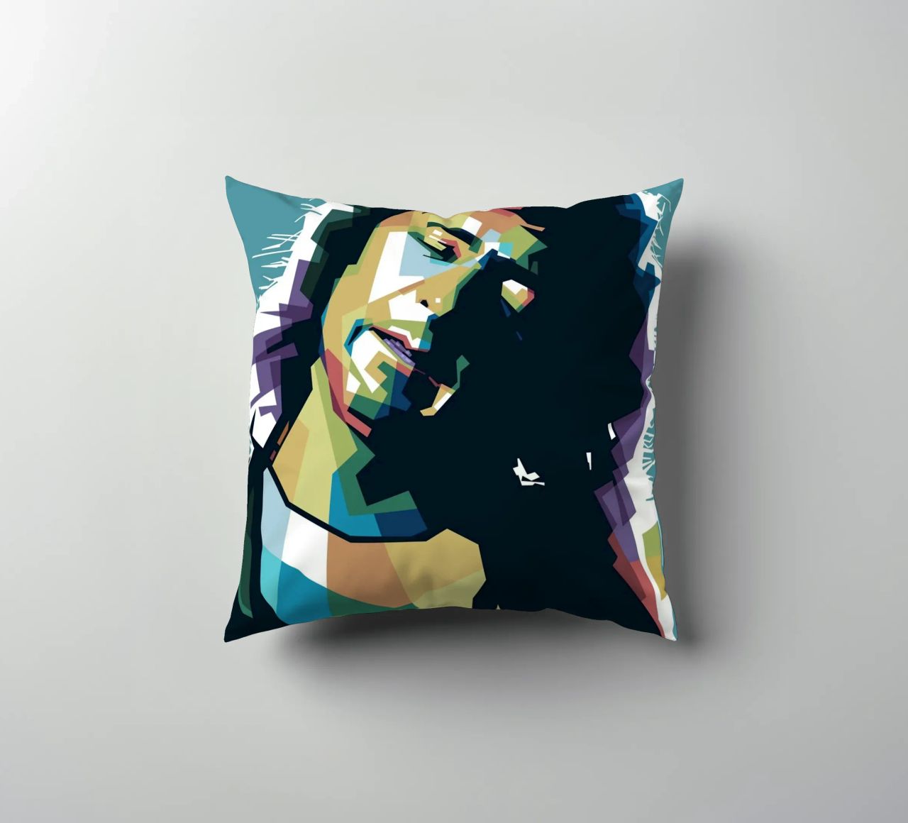 Ritchie Blackmore Pop Art | WPAP decorative cushion by Alkahfsmart