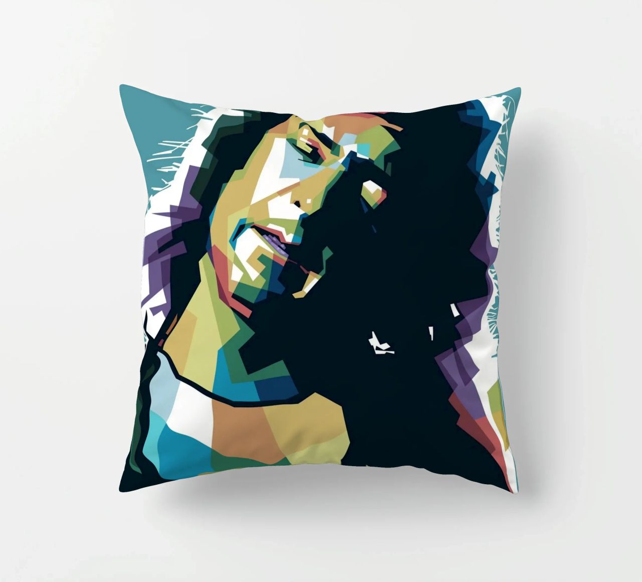 Ritchie Blackmore Pop Art | WPAP decorative cushion by Alkahfsmart