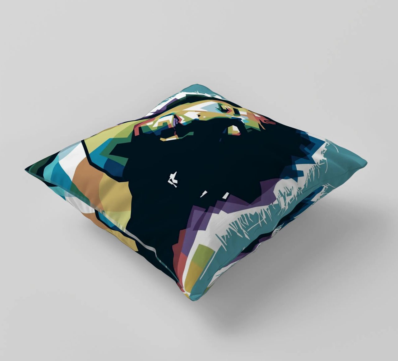 Ritchie Blackmore Pop Art | WPAP decorative cushion by Alkahfsmart