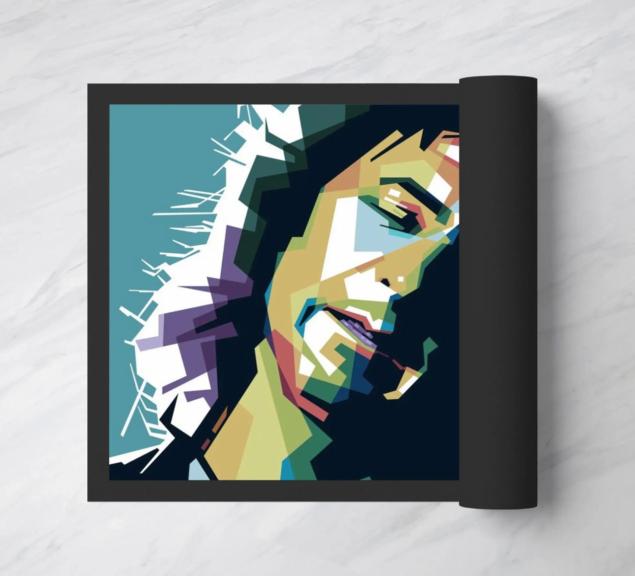 Ritchie Blackmore Pop Art | WPAP doormat by Alkahfsmart