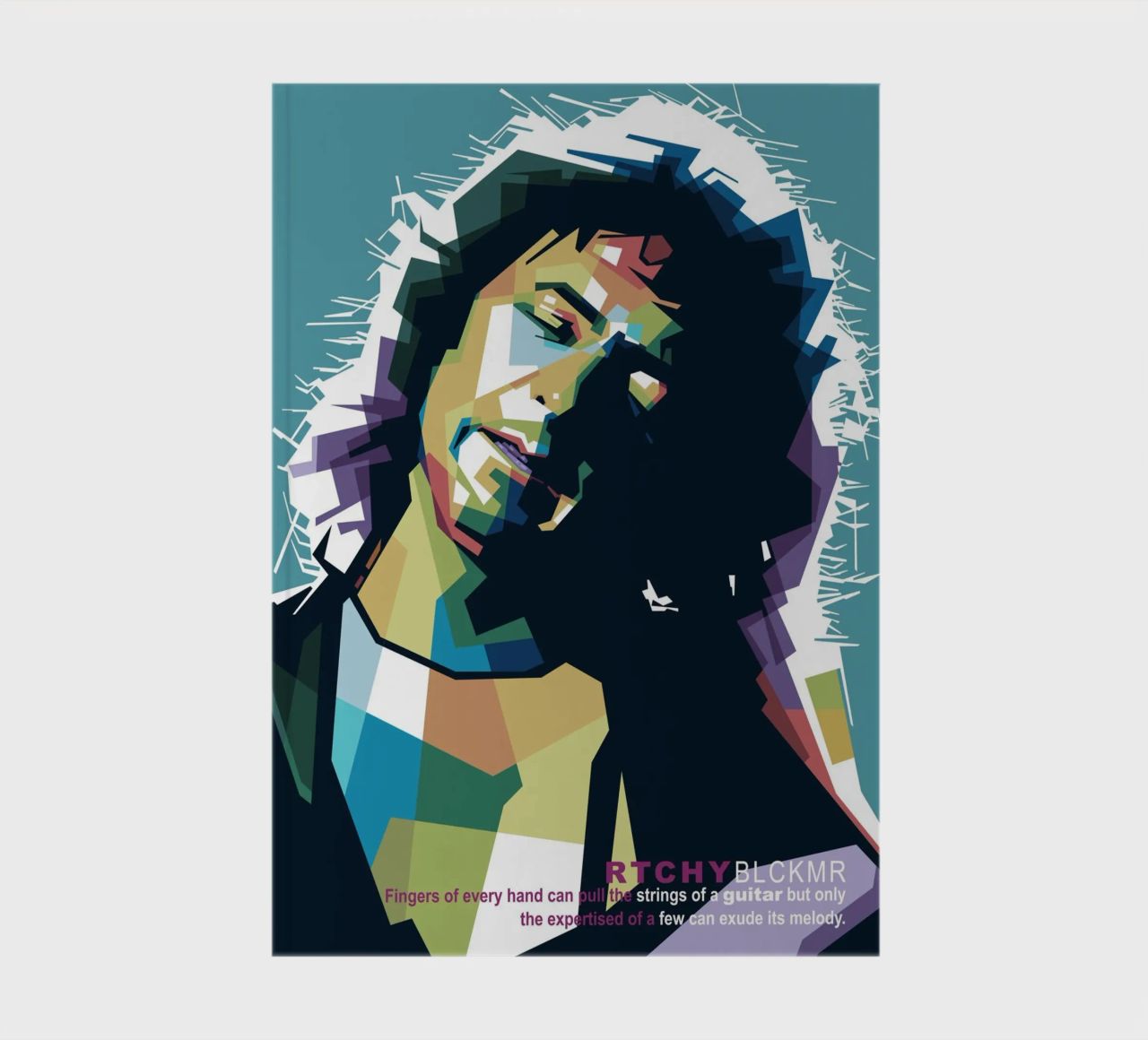 Ritchie Blackmore Pop Art | WPAP notebook by Alkahfsmart