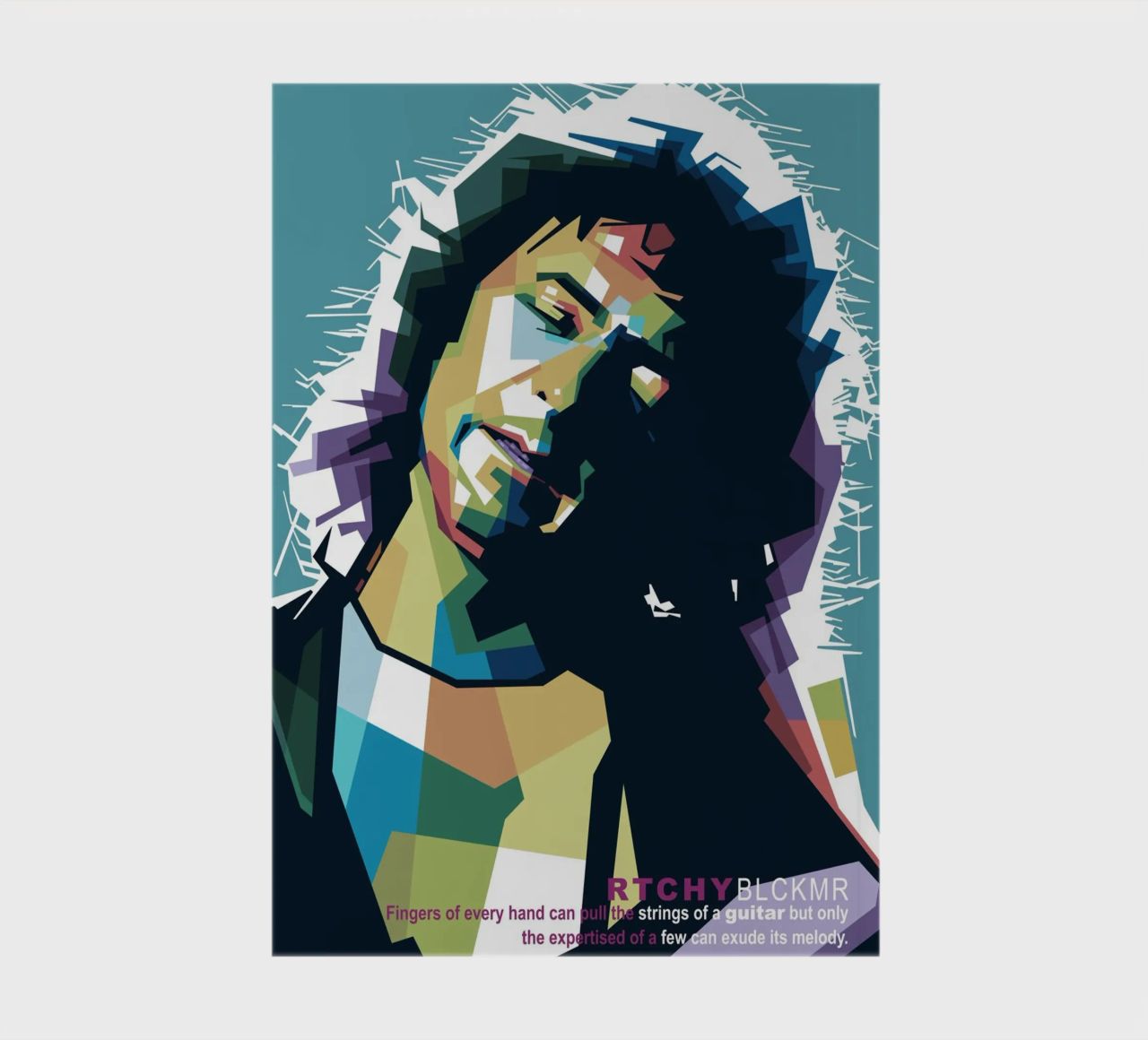 Ritchie Blackmore Pop Art | WPAP notebook by Alkahfsmart