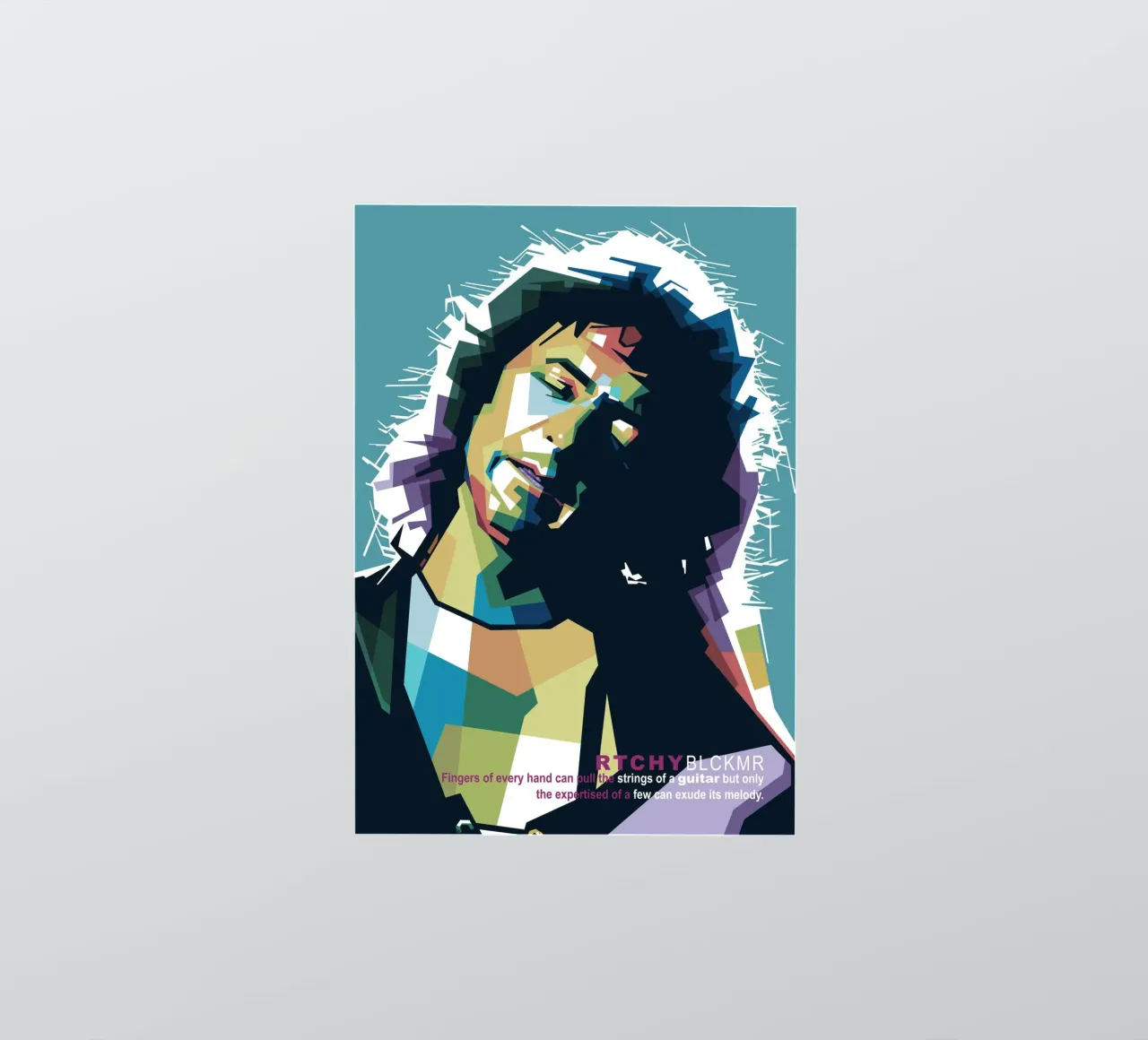 Ritchie Blackmore Pop Art | WPAP adesivo da Alkahfsmart