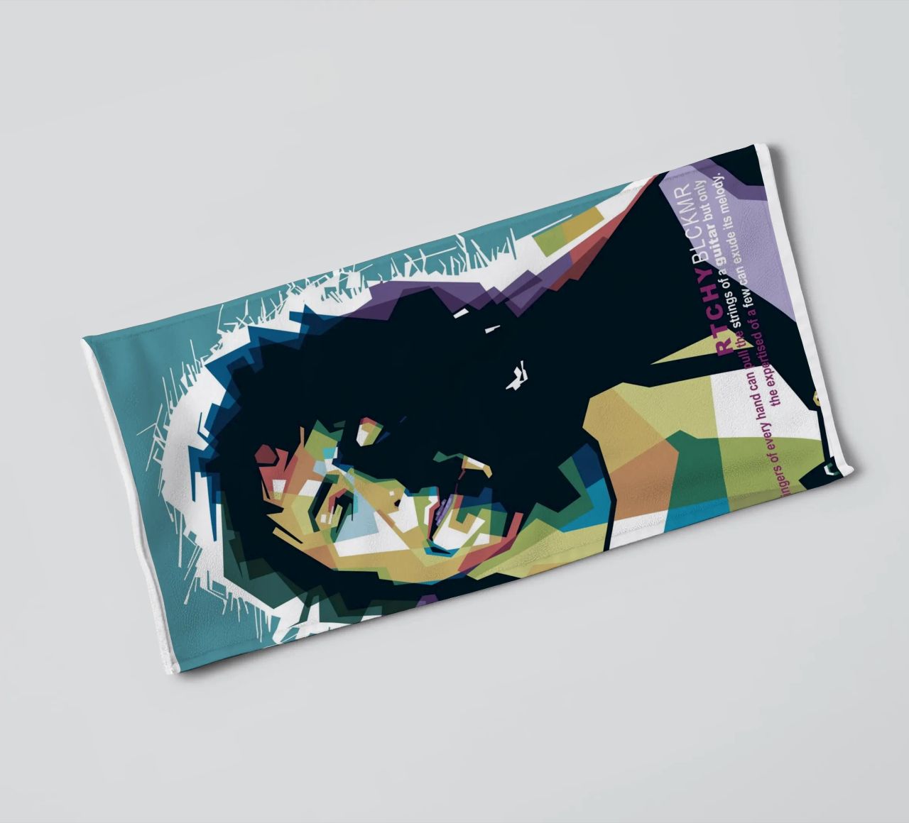 Ritchie Blackmore Pop Art | WPAP towel by Alkahfsmart